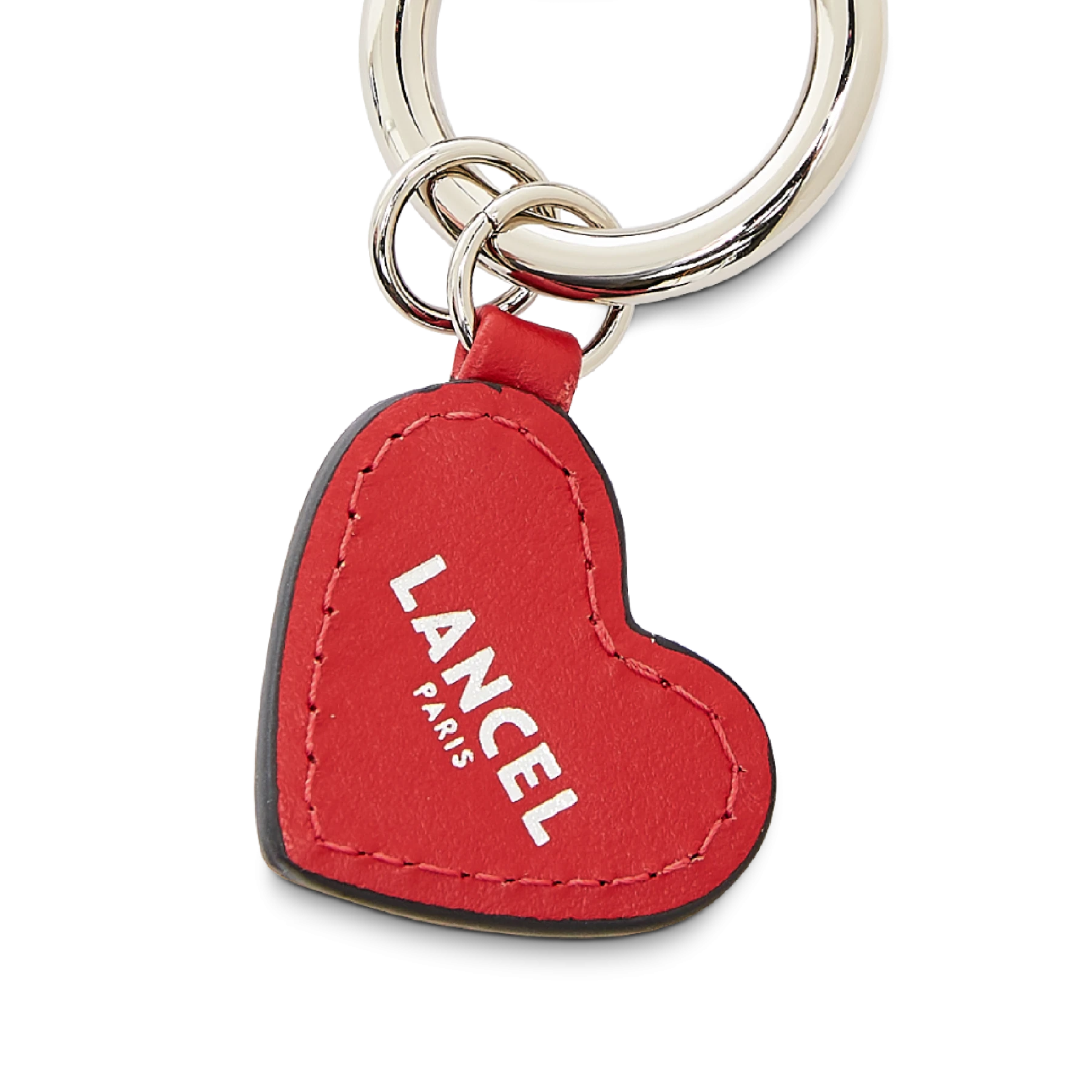 Leather Red Heart Keychain Gallery