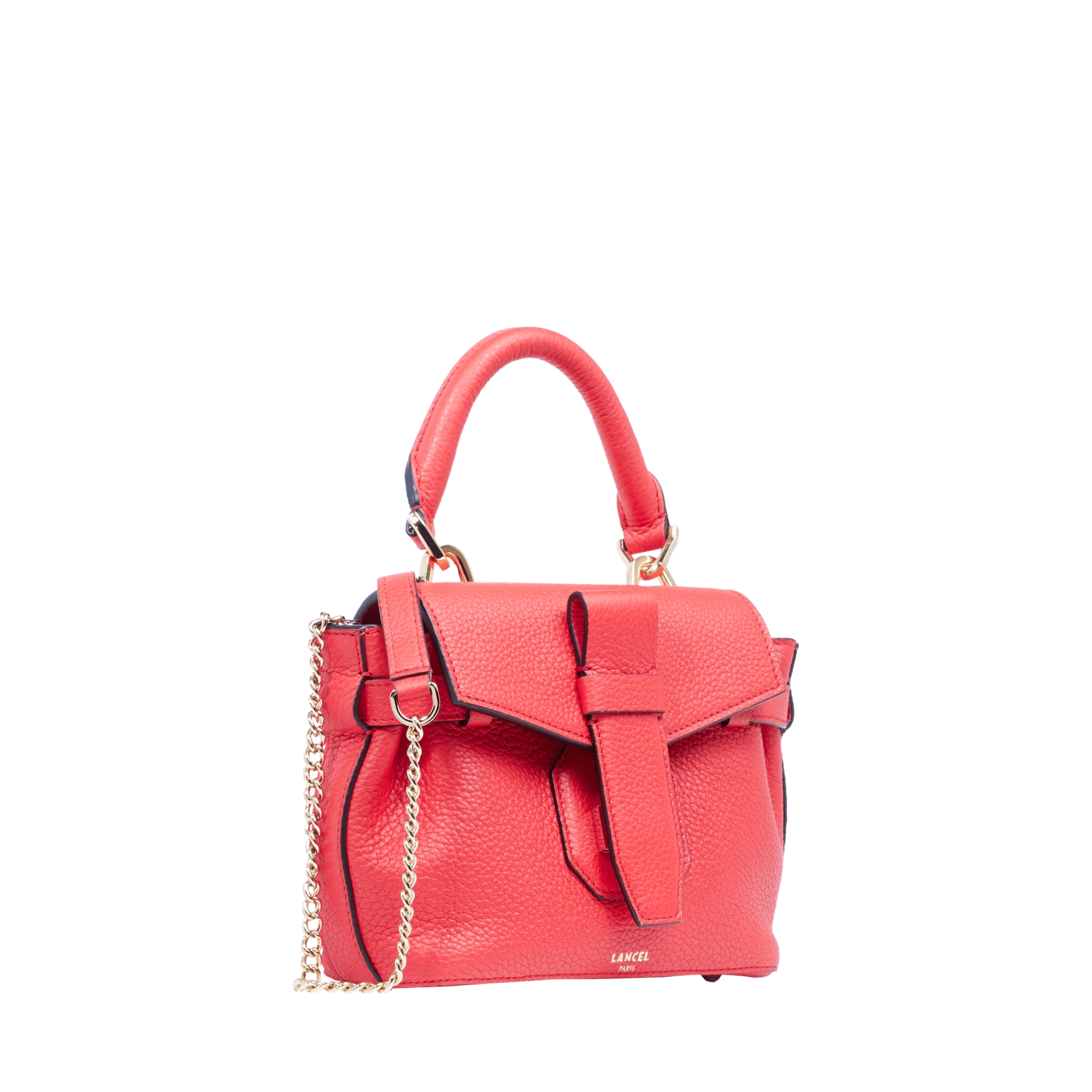 Red Grained Leather Mini Handbag Gallery