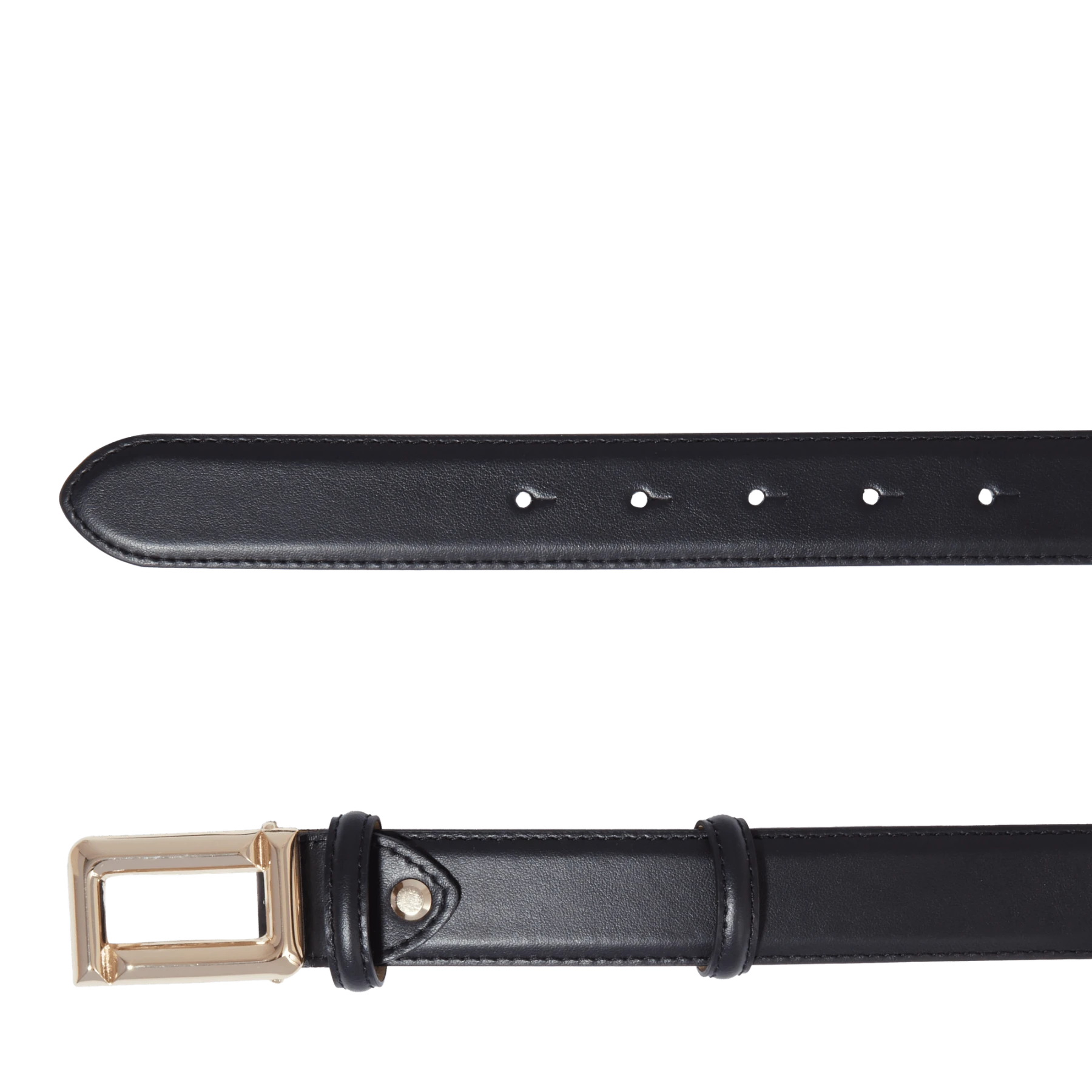 Black Smooth Leather Angele Belt Gallery