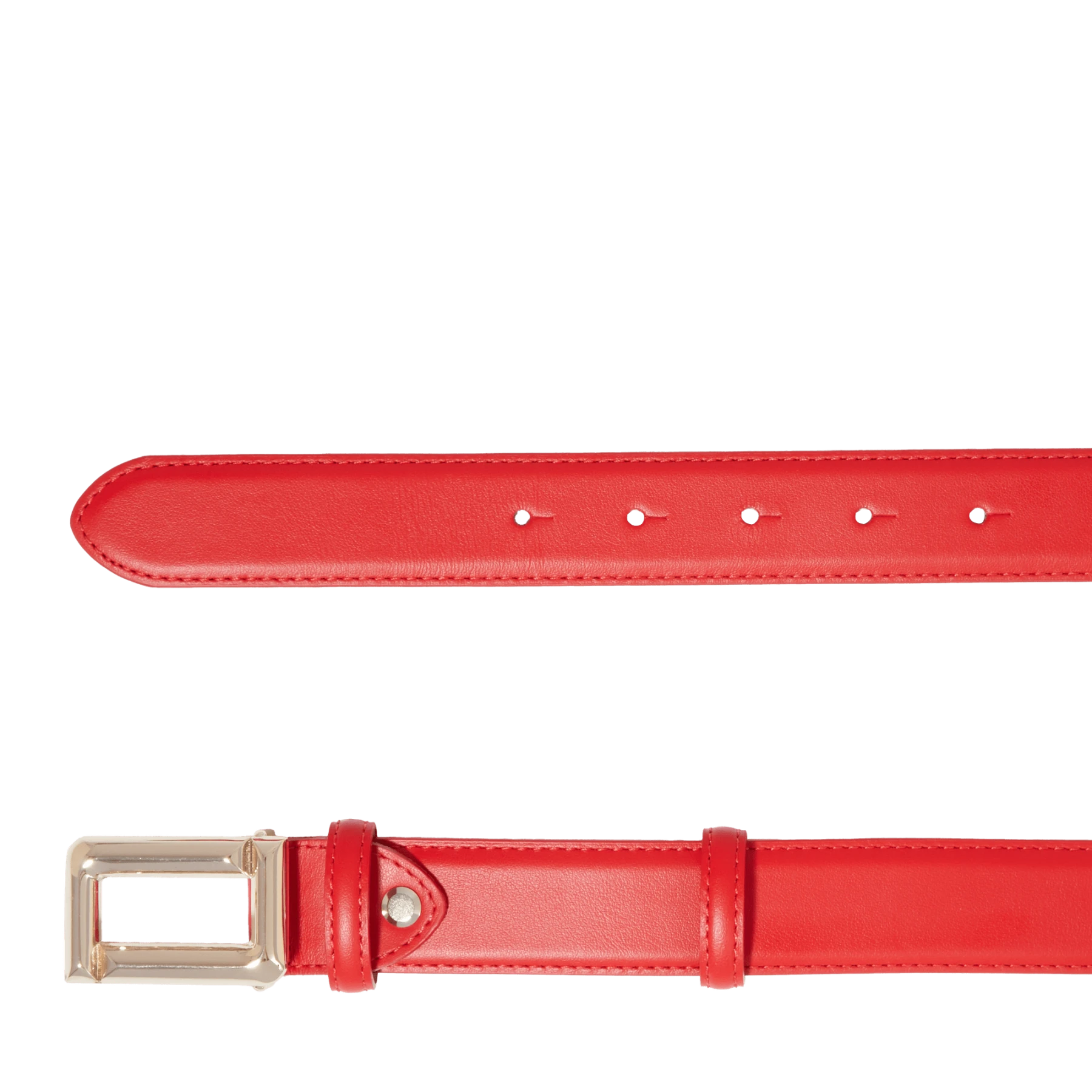 Red Smooth Leather Angele Belt Gallery