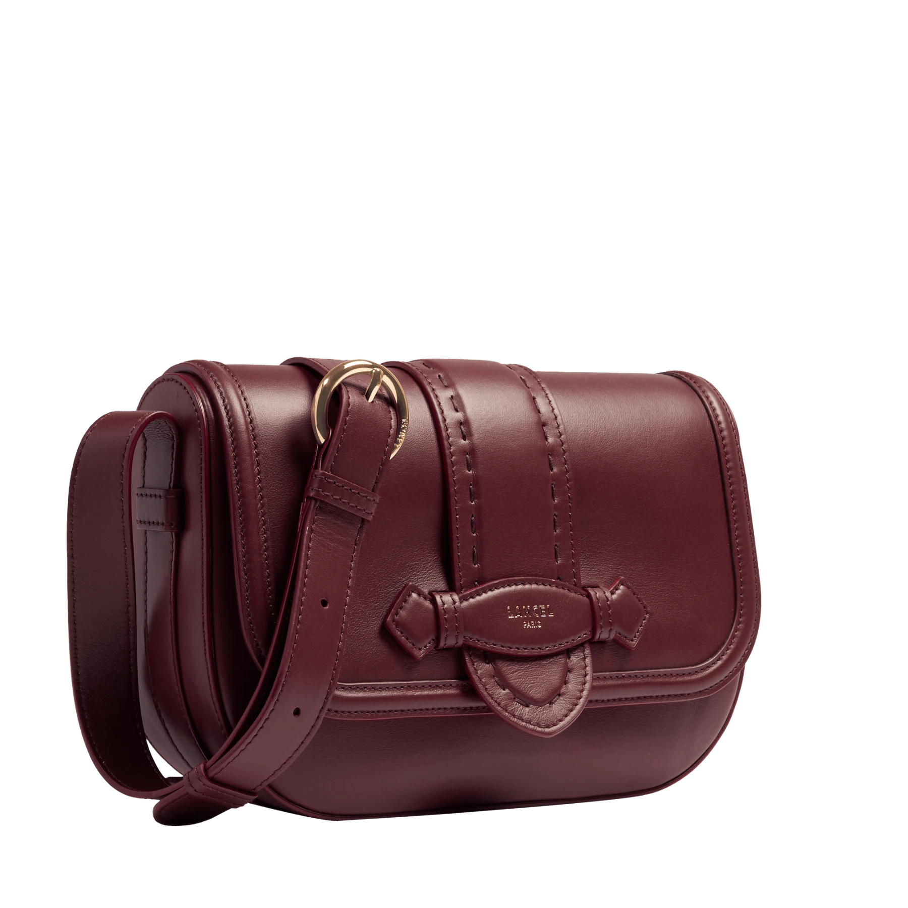 Cassis Sienna Medium Flap-detail Leather Crossbody Bag Gallery