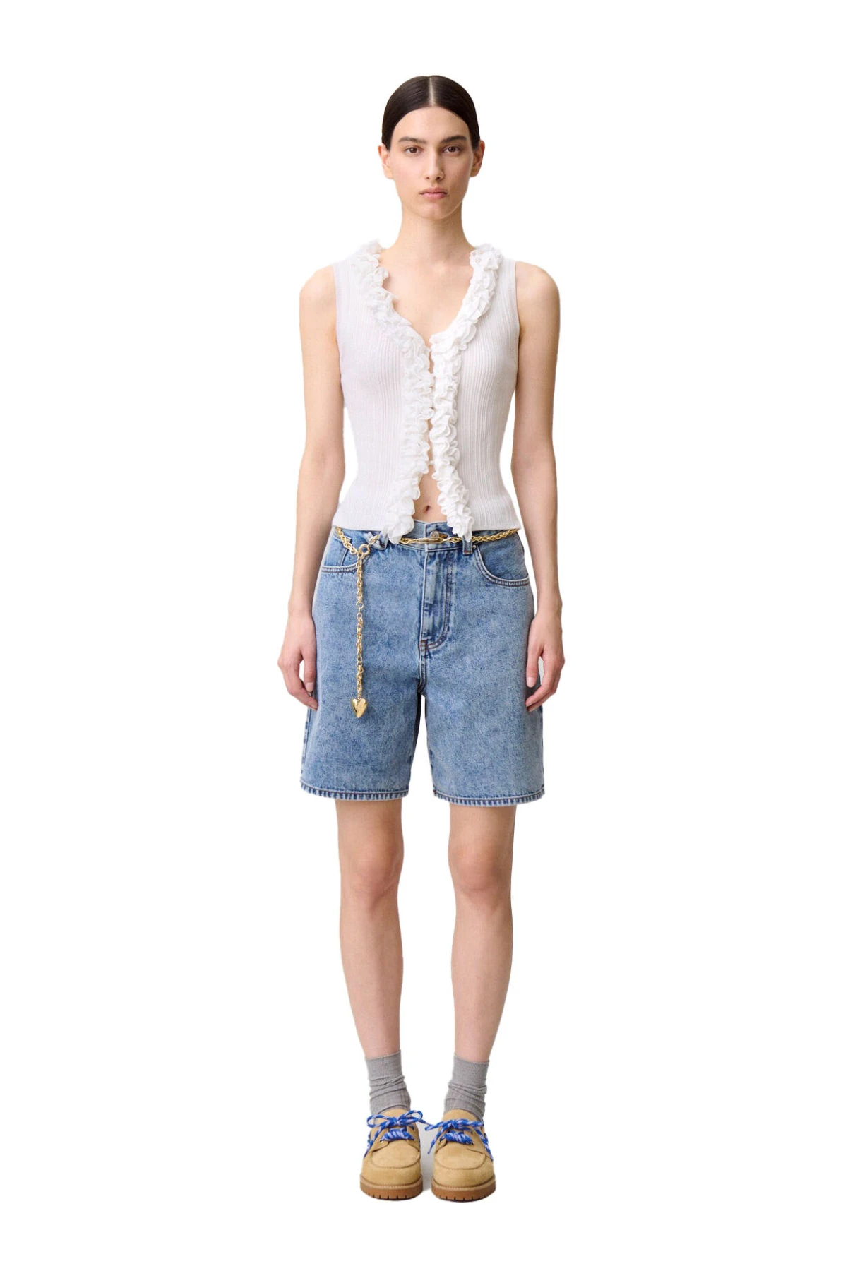 Sleeveless V-neck Top Gallery