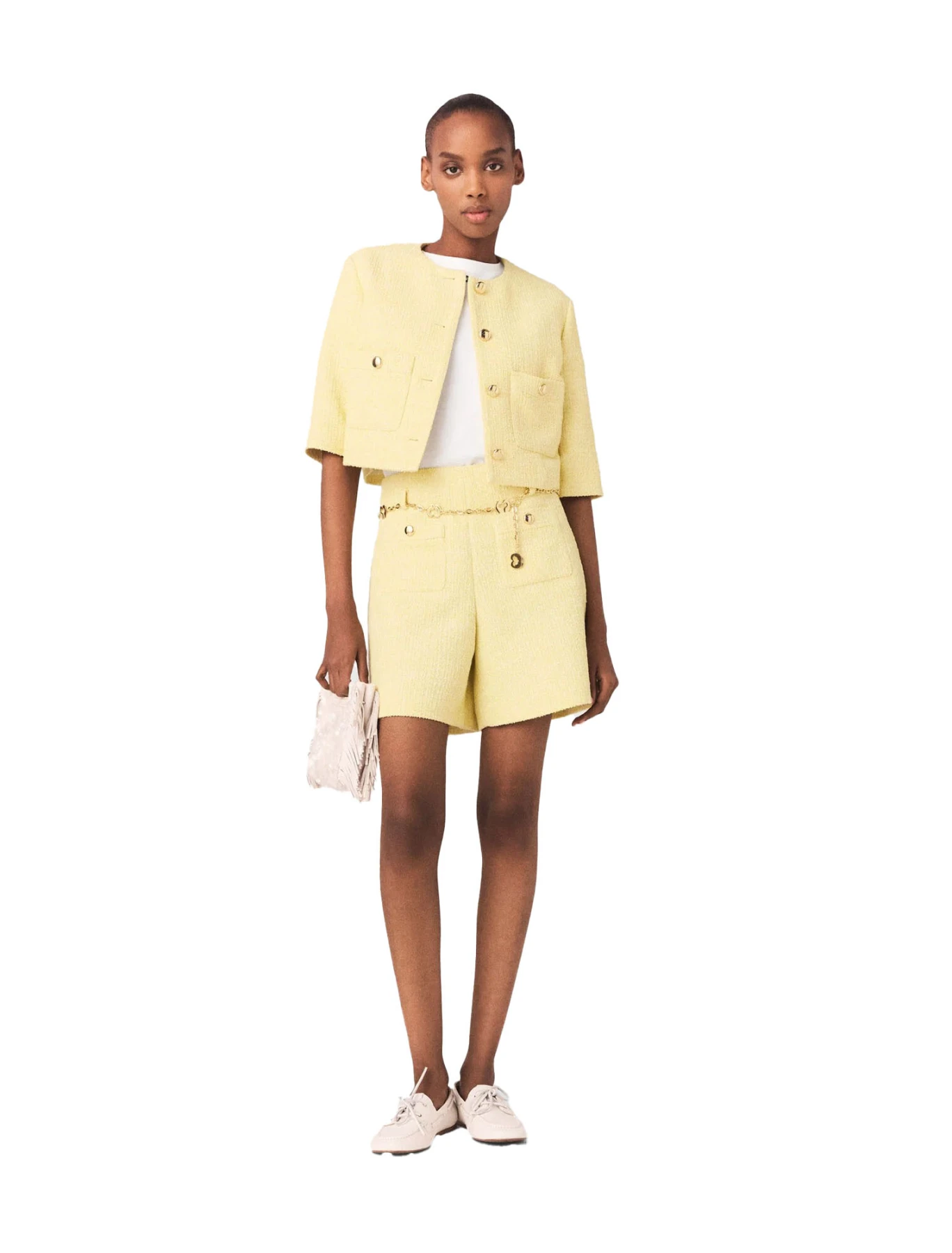 Tweed Shorts with Pockets Gallery