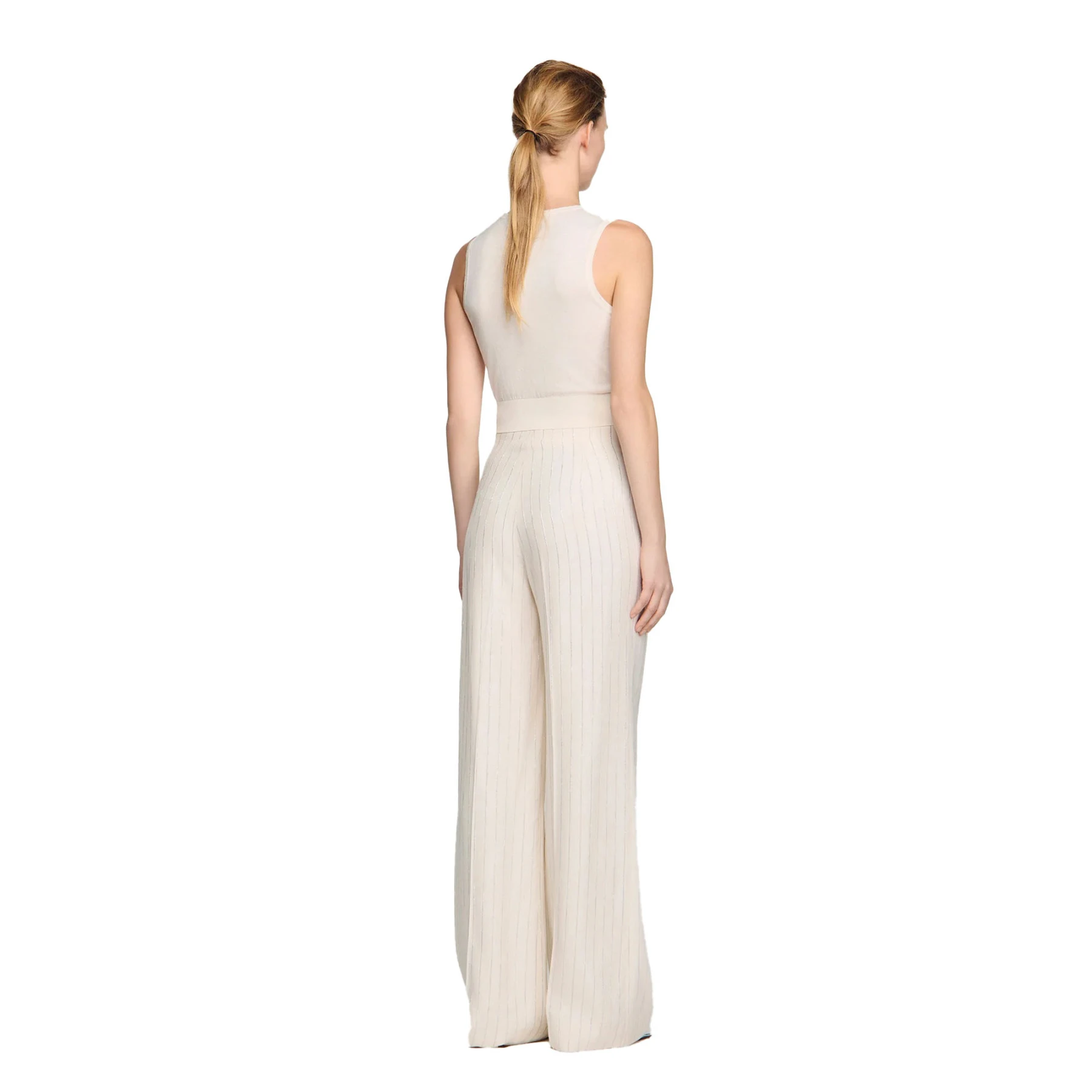 Striped Wide Leg Trousers Gallery