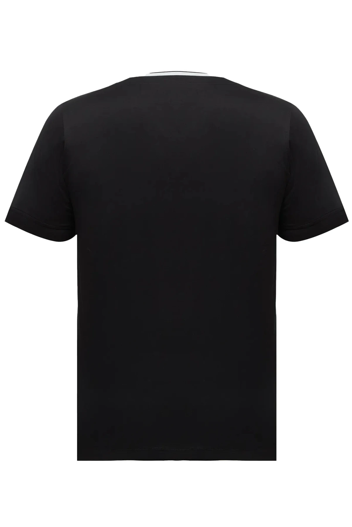 V-Neck Logo Trim Short Sleeve T-Shirt Gallery