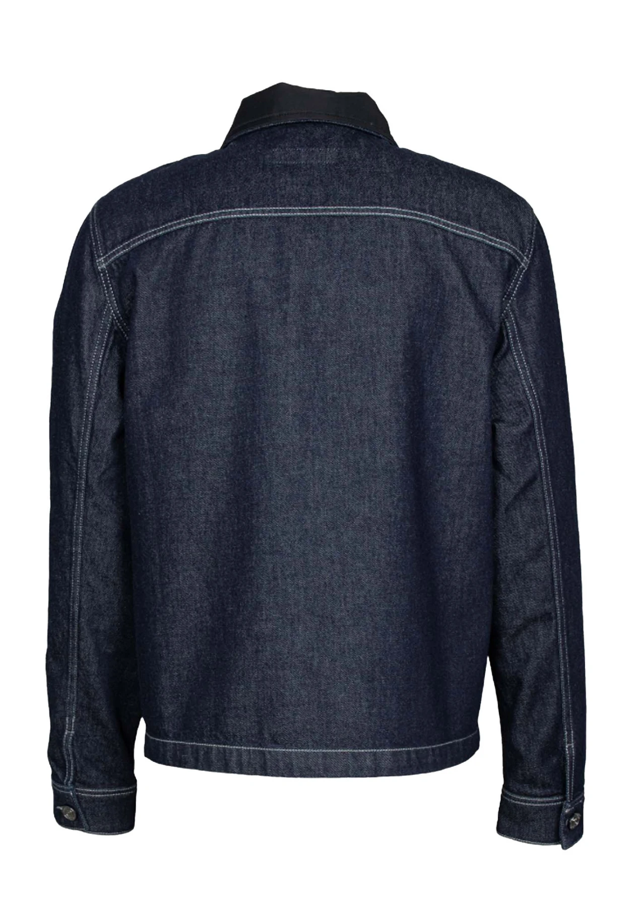 Leather Racer Jacket with Quilted Shoulder Detail Gallery