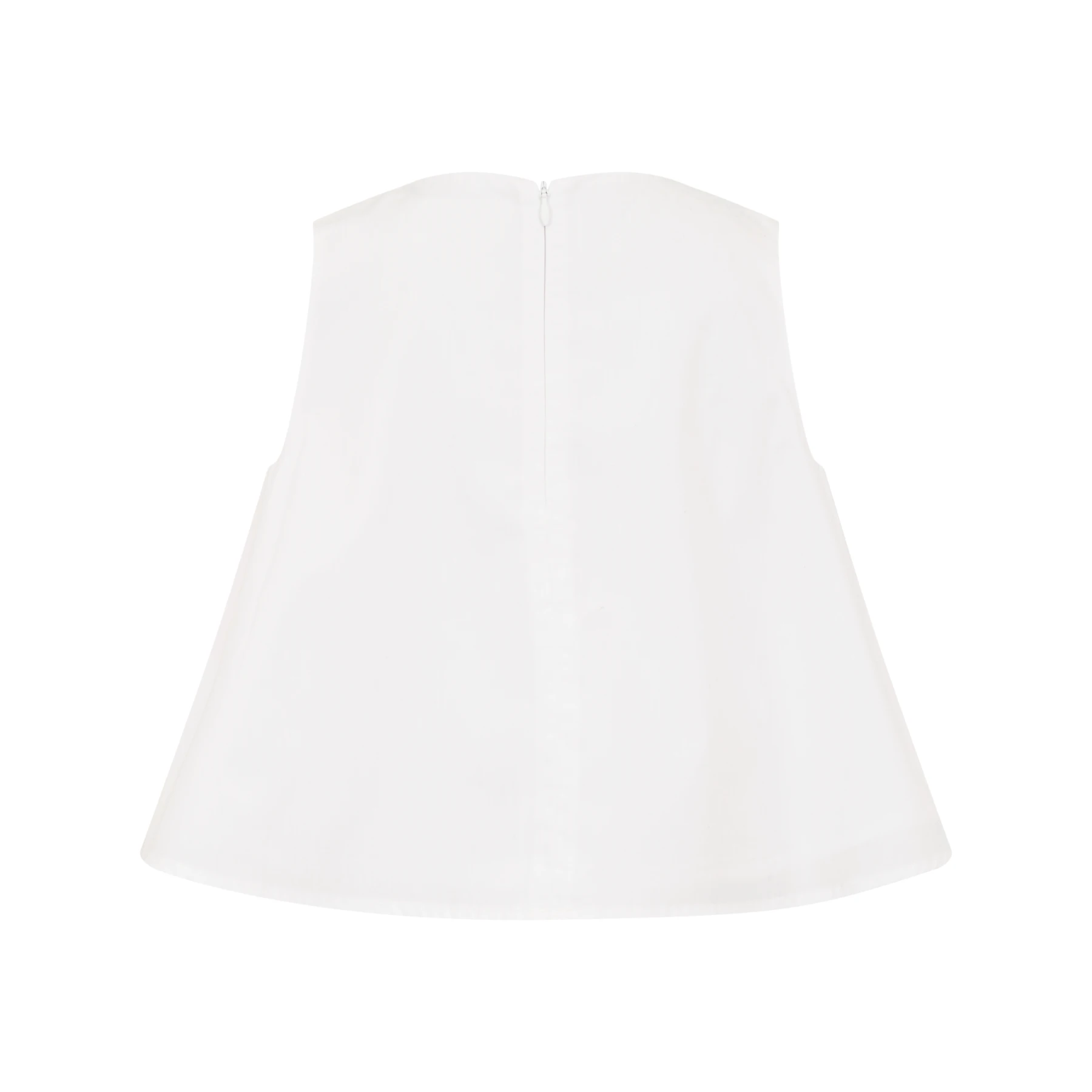 Cotton Poplin Top with Zigzag Yoke Gallery