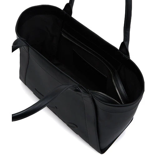Embossed Logo Leather Tote Bag Gallery