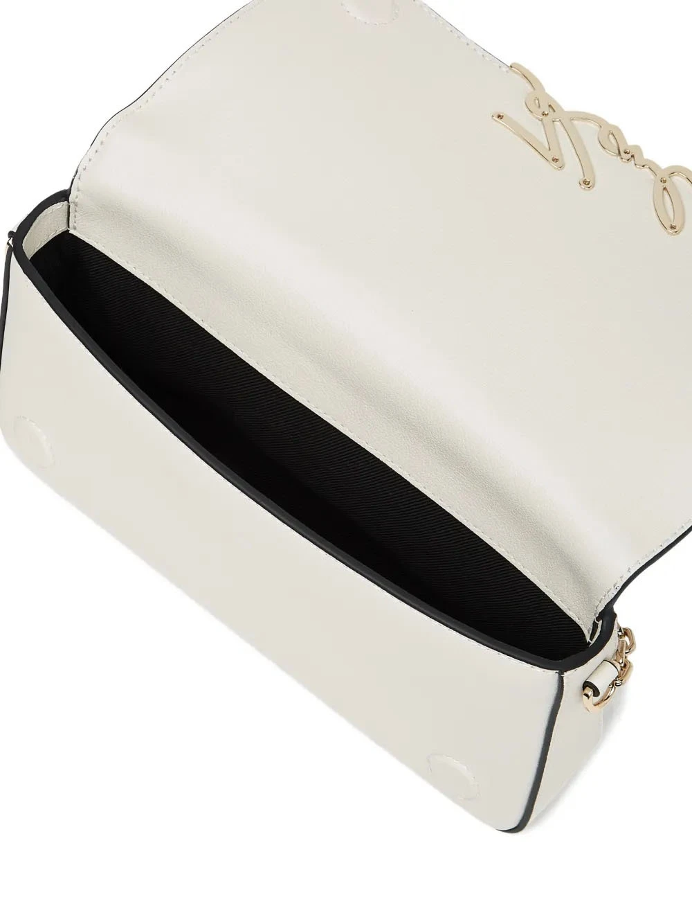 K/Signature Leather Mini Shoulder Bag with Chain Details Gallery