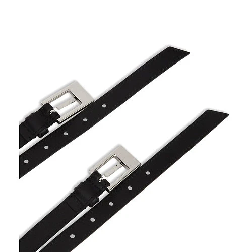 Double-Buckle Leather Belt Gallery