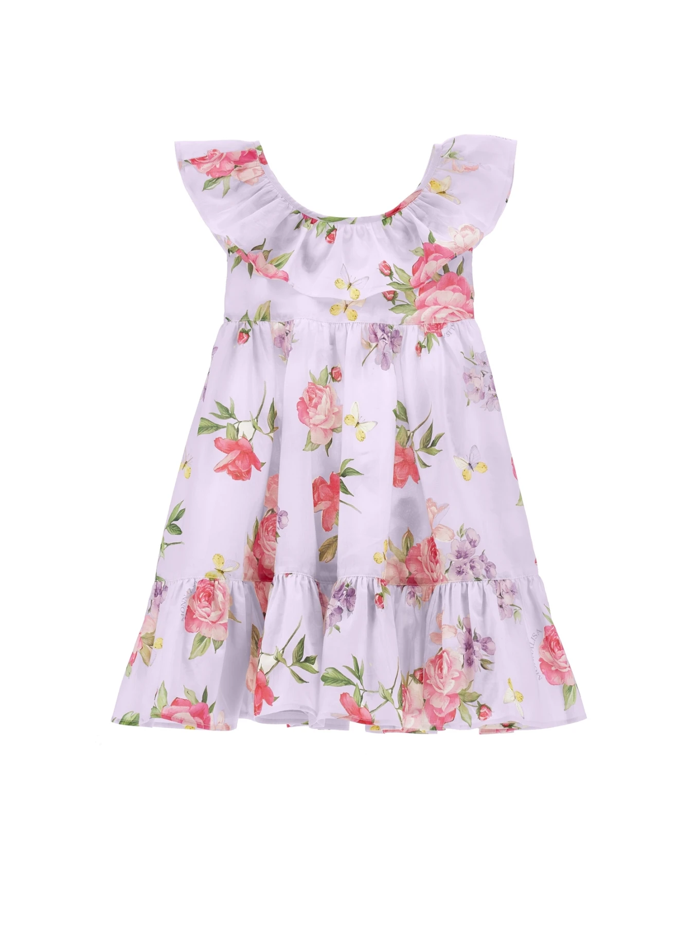 Ruffle Floral Chiffon Dress Gallery