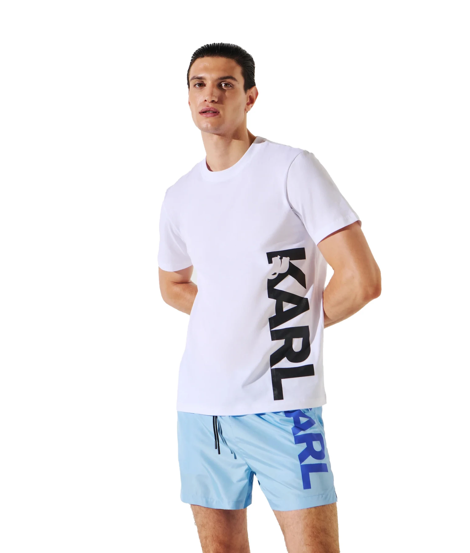 Vertical Logo Regular Fit Beach T-shirt Gallery