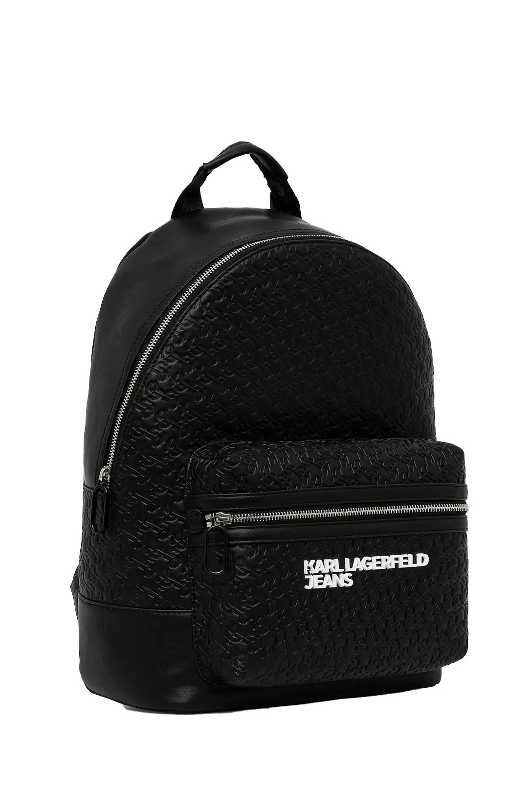 Leather Monogram Embossed Backpack Gallery