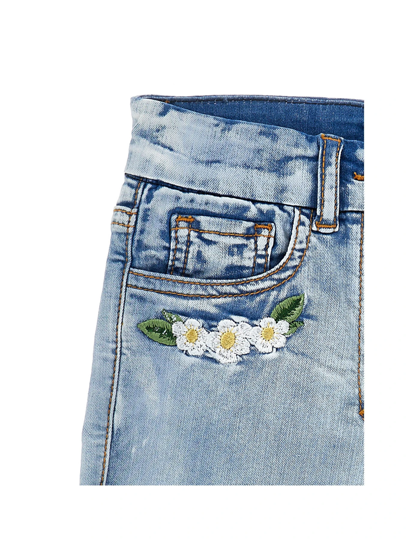 Kids Girls Shorts with Tinker Bell and Flowers Gallery