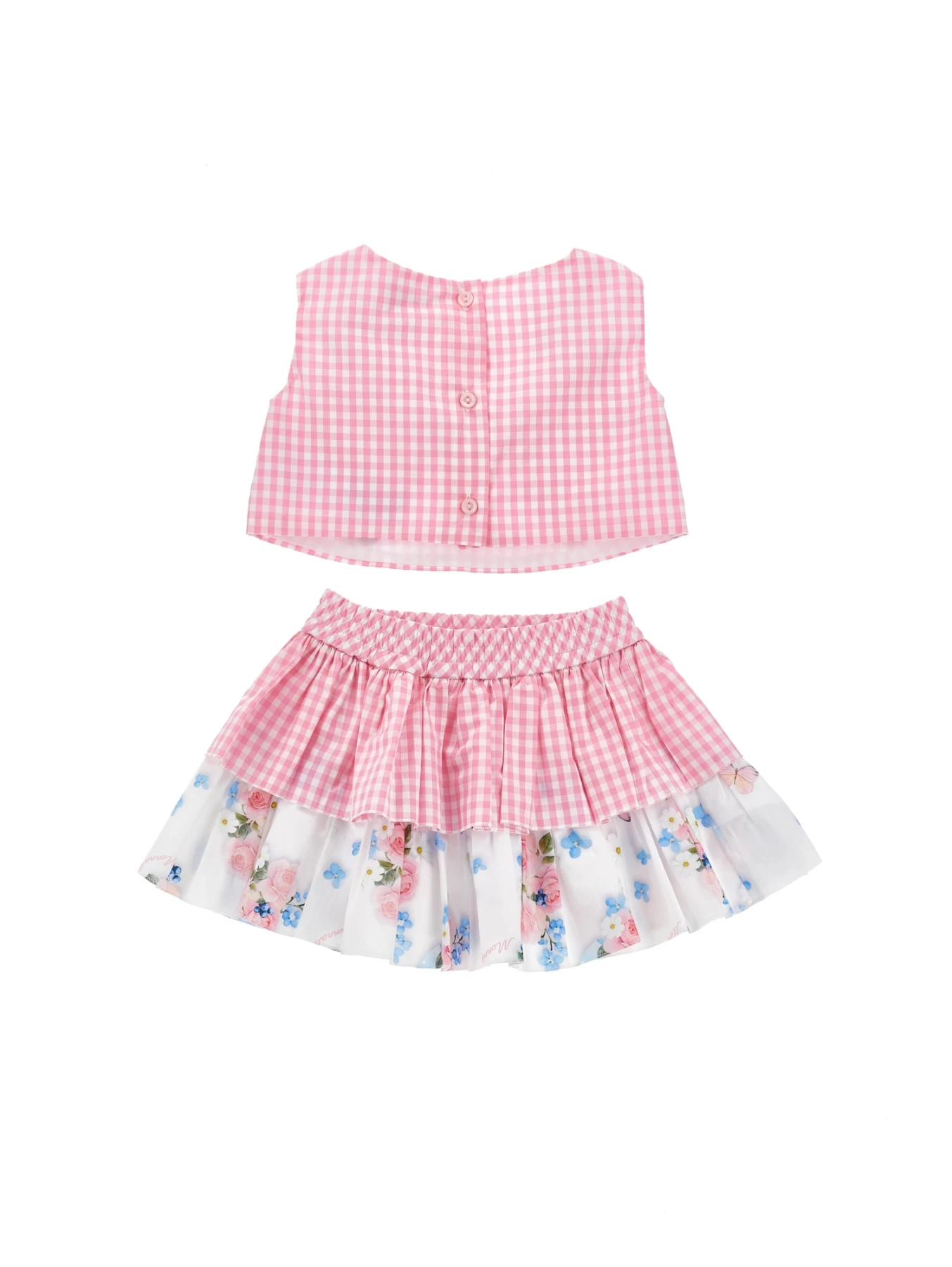 Checkered Top & Skirt Set Gallery