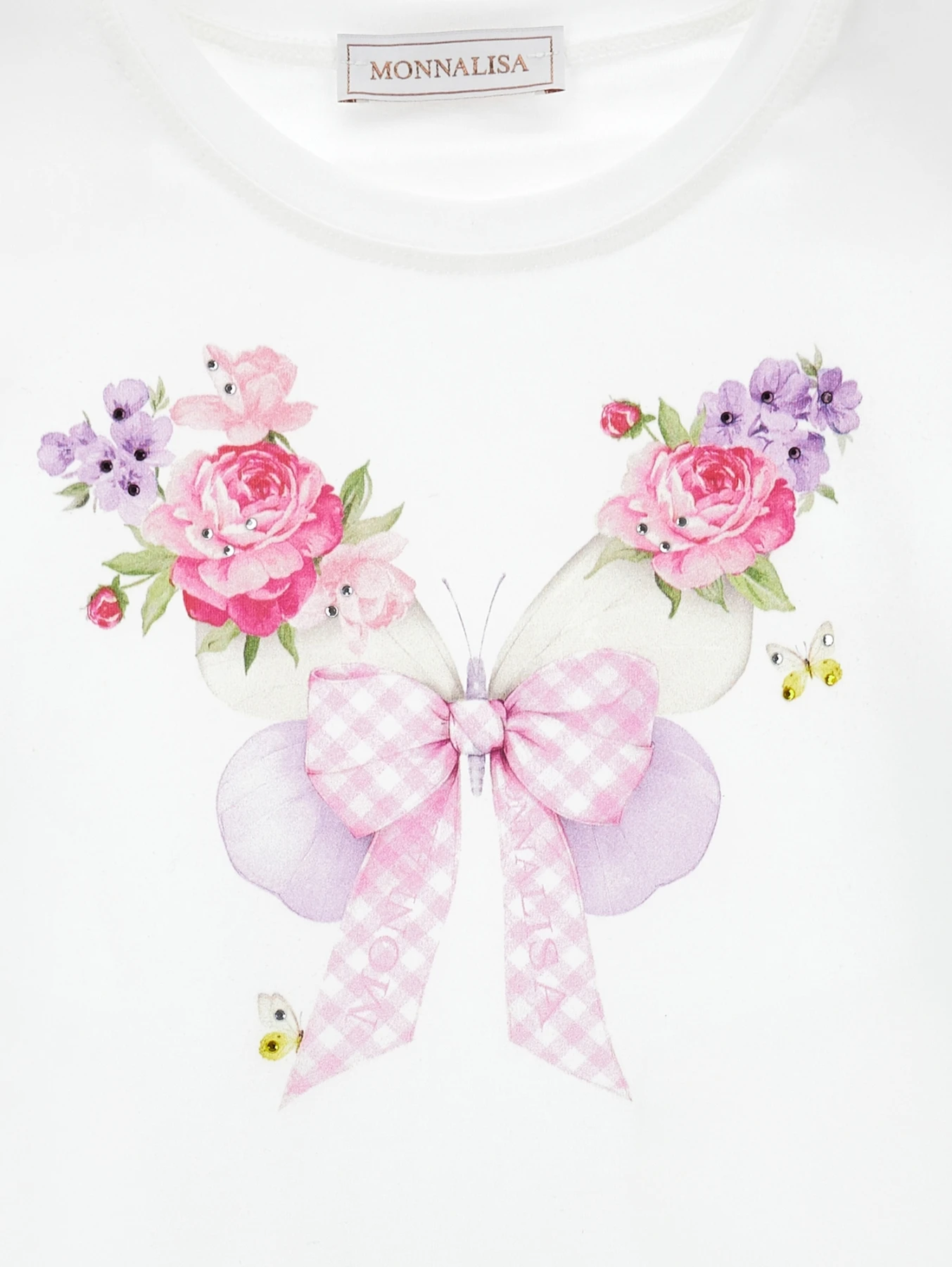 Butterfly Print Short Sleeve T-shirt Gallery