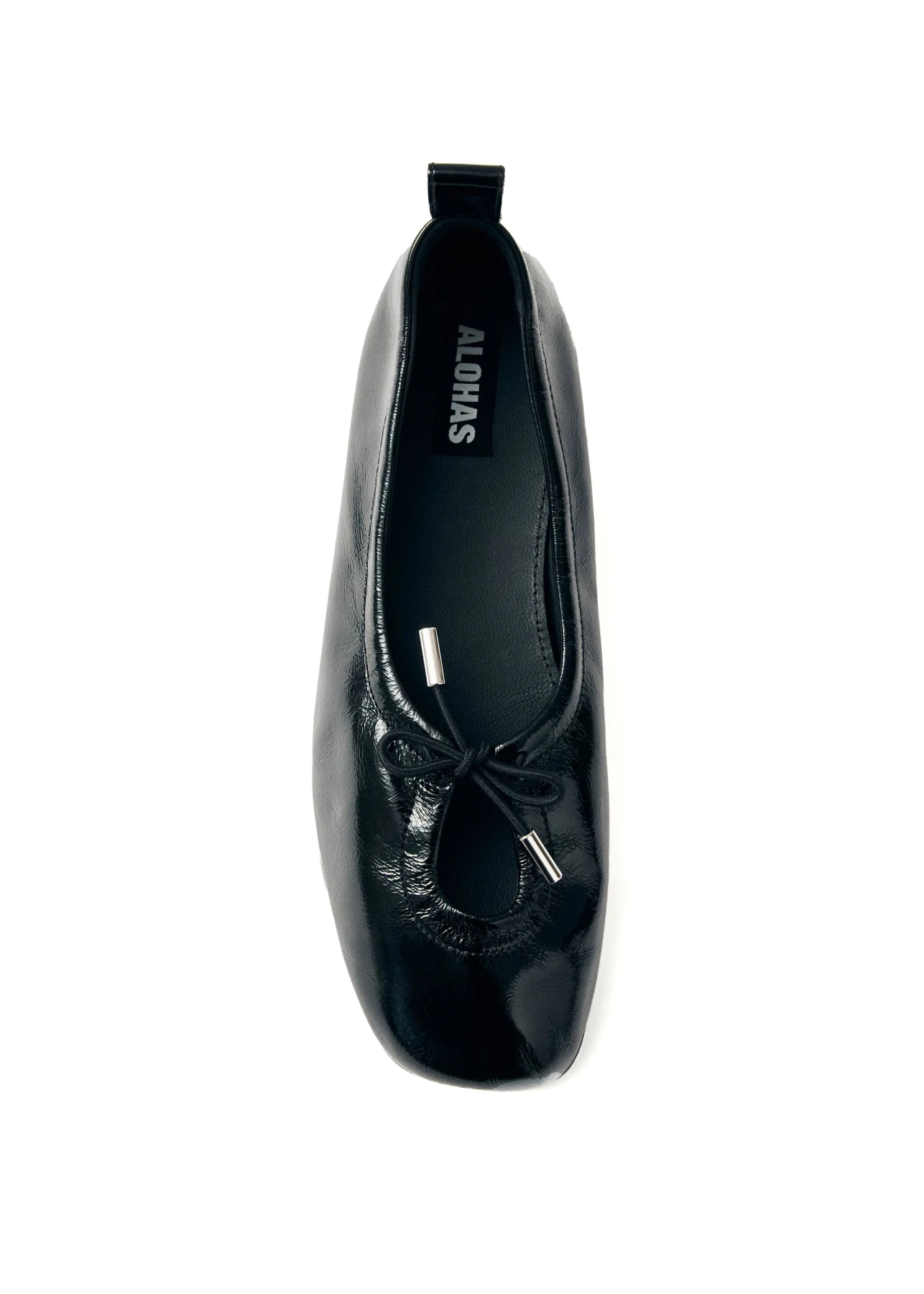 Rosalind Patent Black Leather Ballerina Gallery