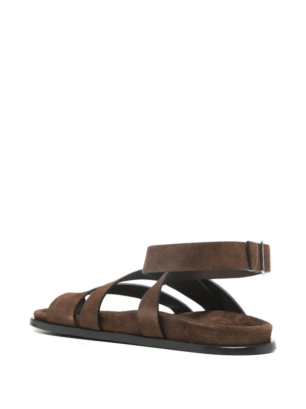 Tide Buckle-strap Suede Sandals Gallery