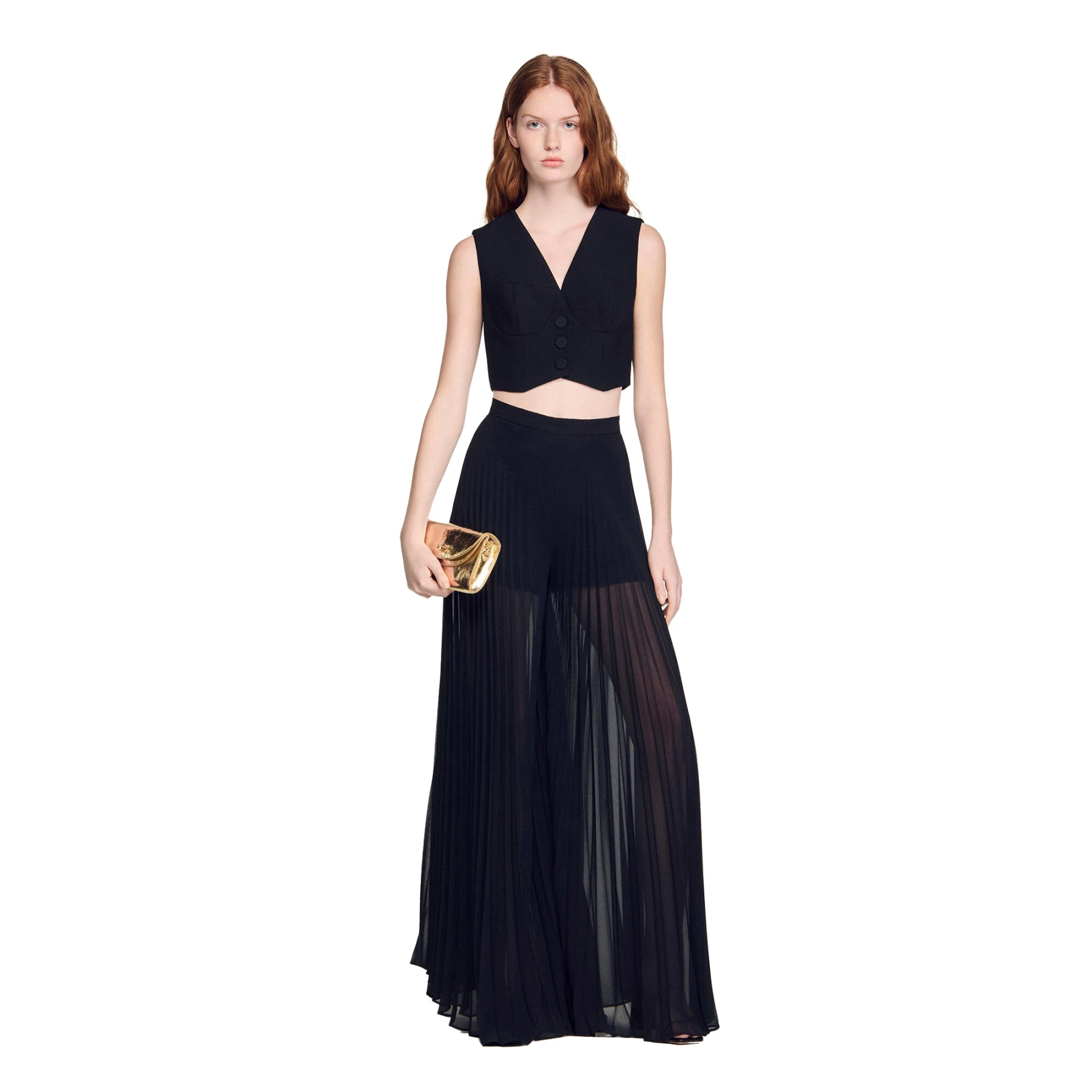 Pleated Wide-Leg Trousers Gallery