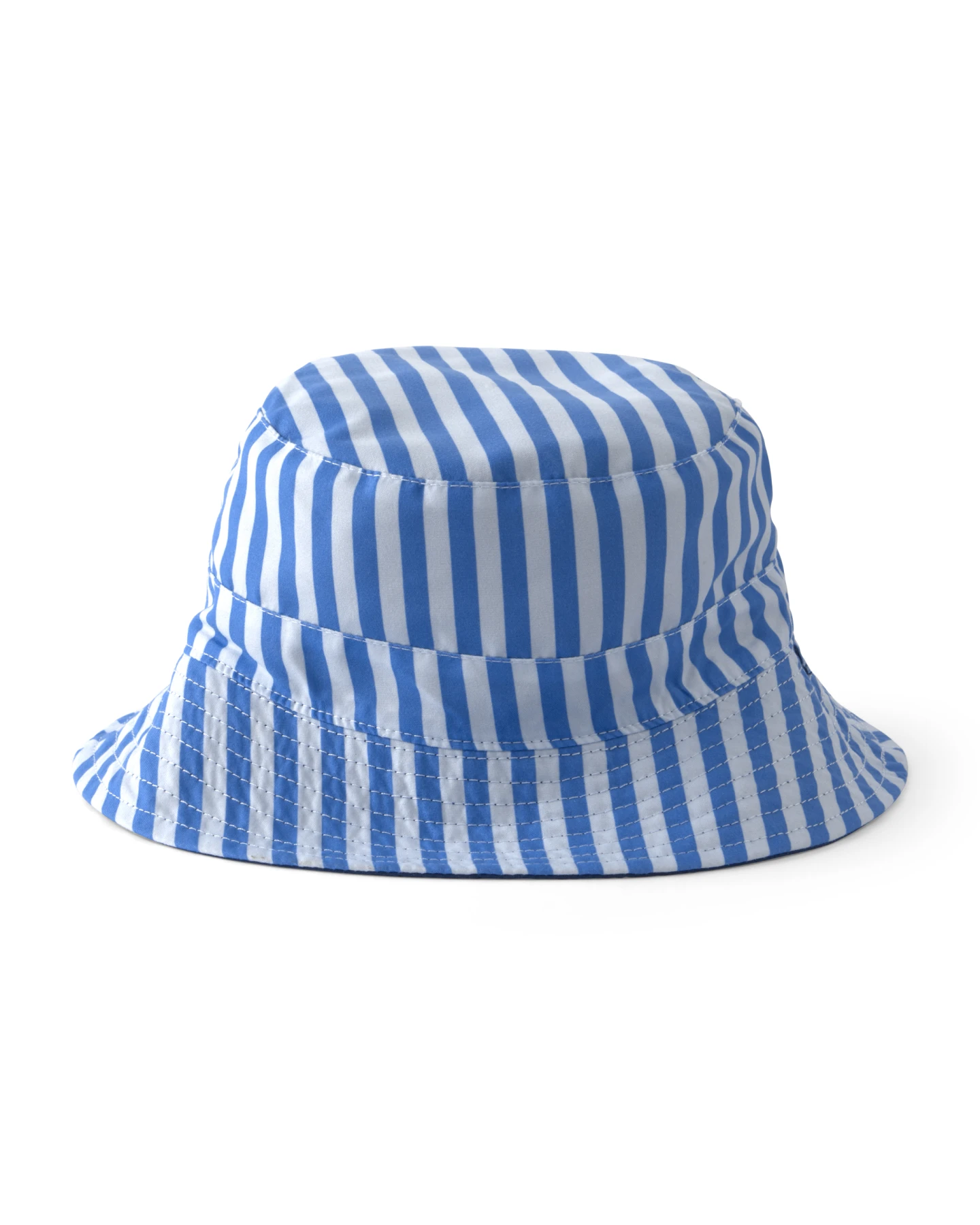 Baby Boy Reversible Stripe Swim Hat - Blue Gallery
