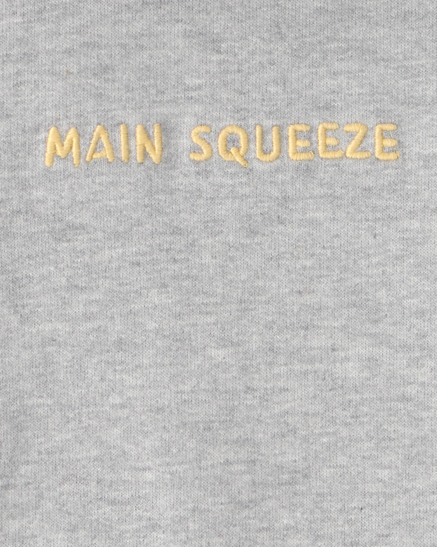 Baby Boy 'Main Squeeze' Short-Sleeve Hooded Romper - Grey Gallery