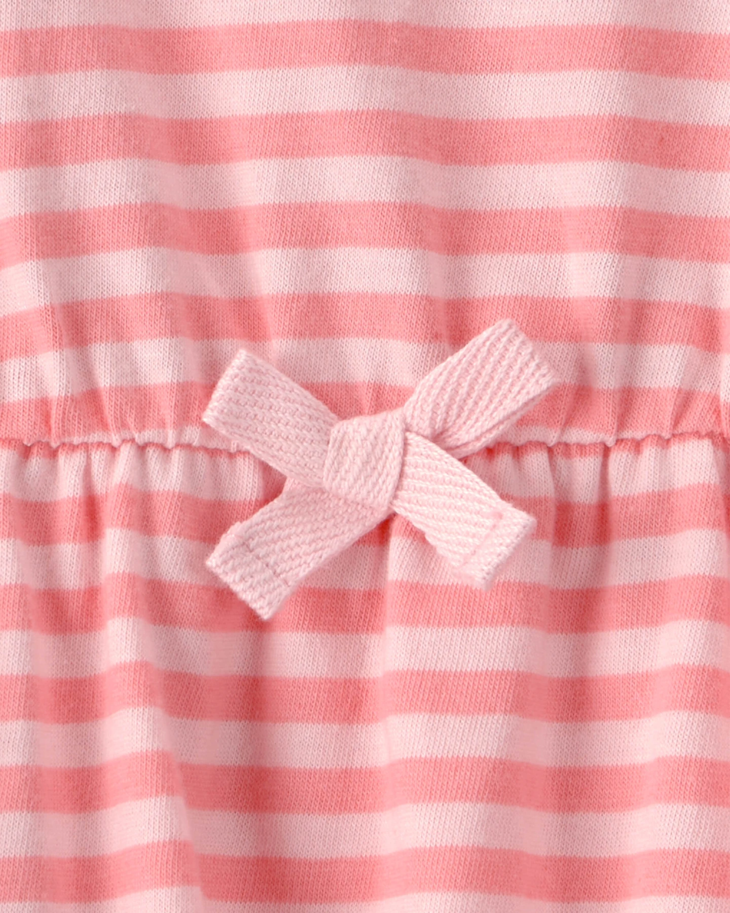 Baby Girl Stripe Sleeveless Bodysuit Dress - Pink Gallery