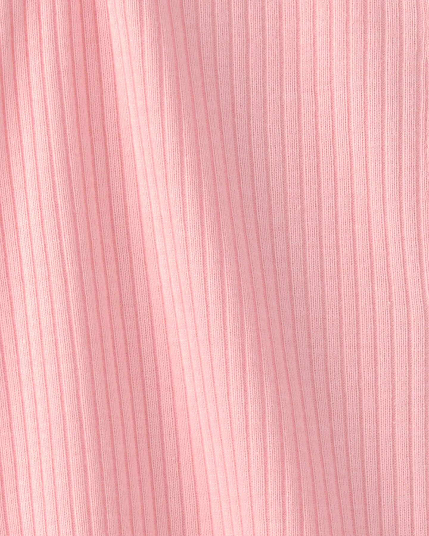 Kids Baby Girl Little One' Rib Short-Sleeve Romper - Pink Gallery