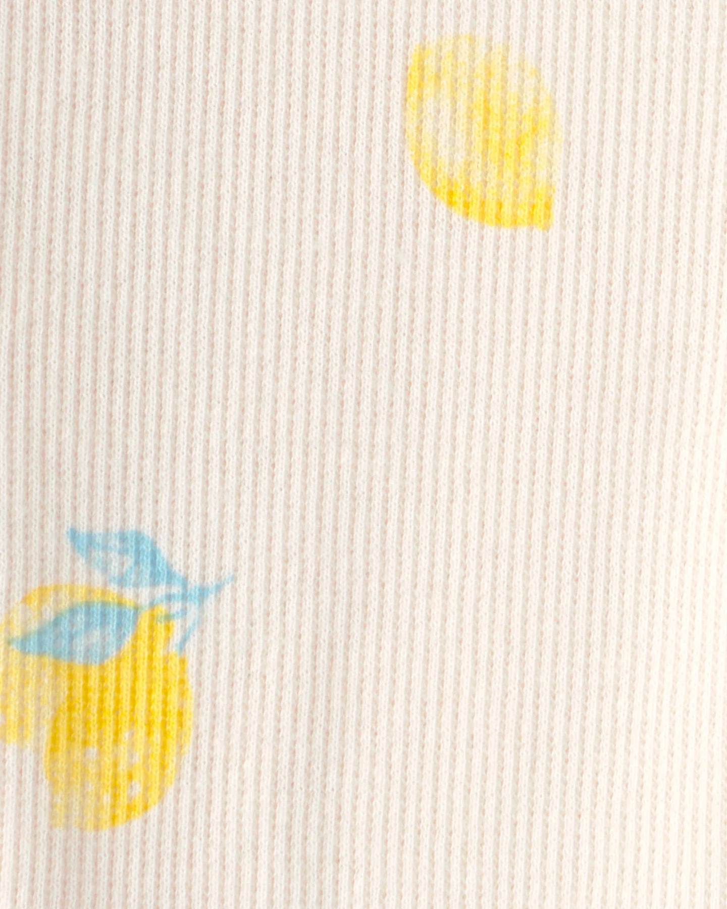 Baby Girl Lemon Rib Pants - Ivory Gallery