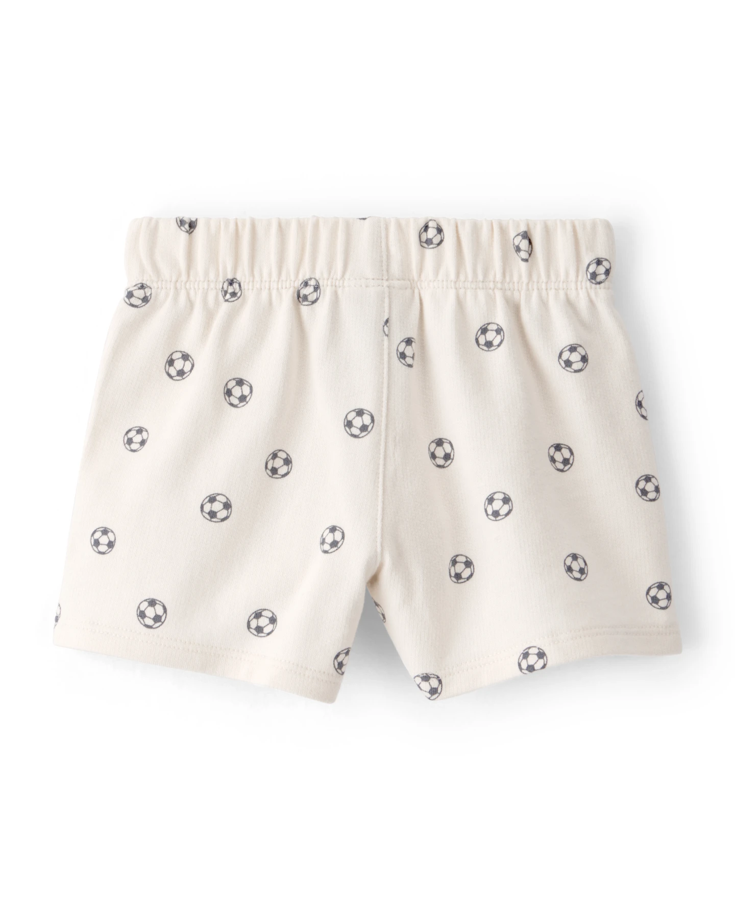Baby Soccer French Terry Shorts - White Gallery