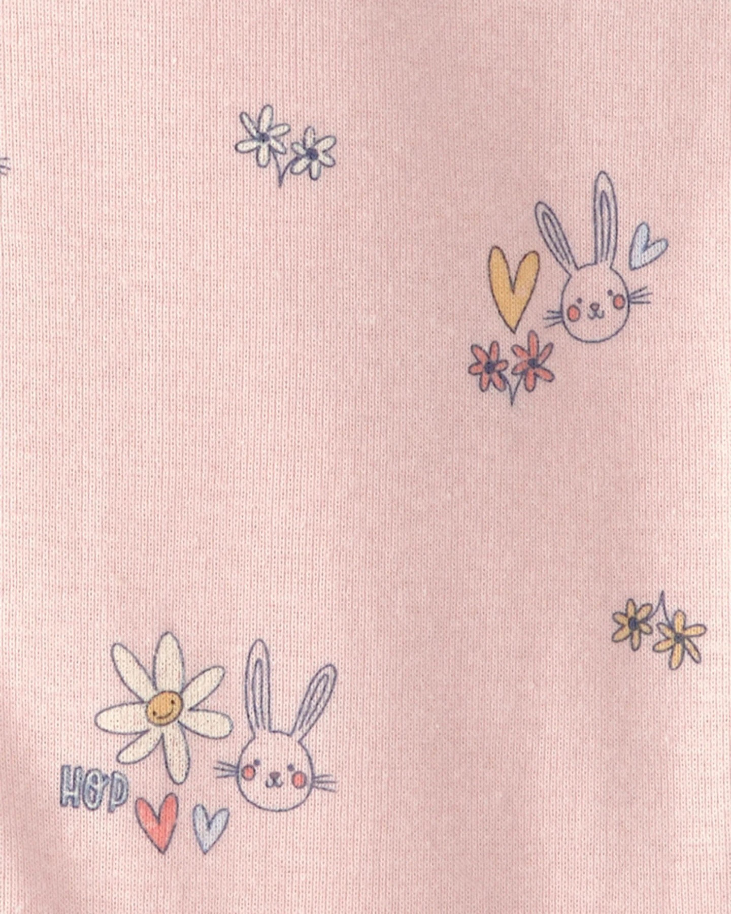  Baby Girl Easter Bunny 100% Cotton Snug Fit 1-Piece Pyjama Set - Pink Gallery