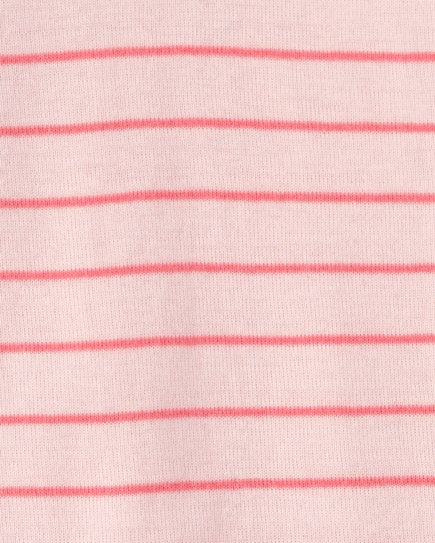  Baby Girl Ladybug Striped 100% Cotton Snug Fit 1-Piece Pyjama Set - Pink Gallery