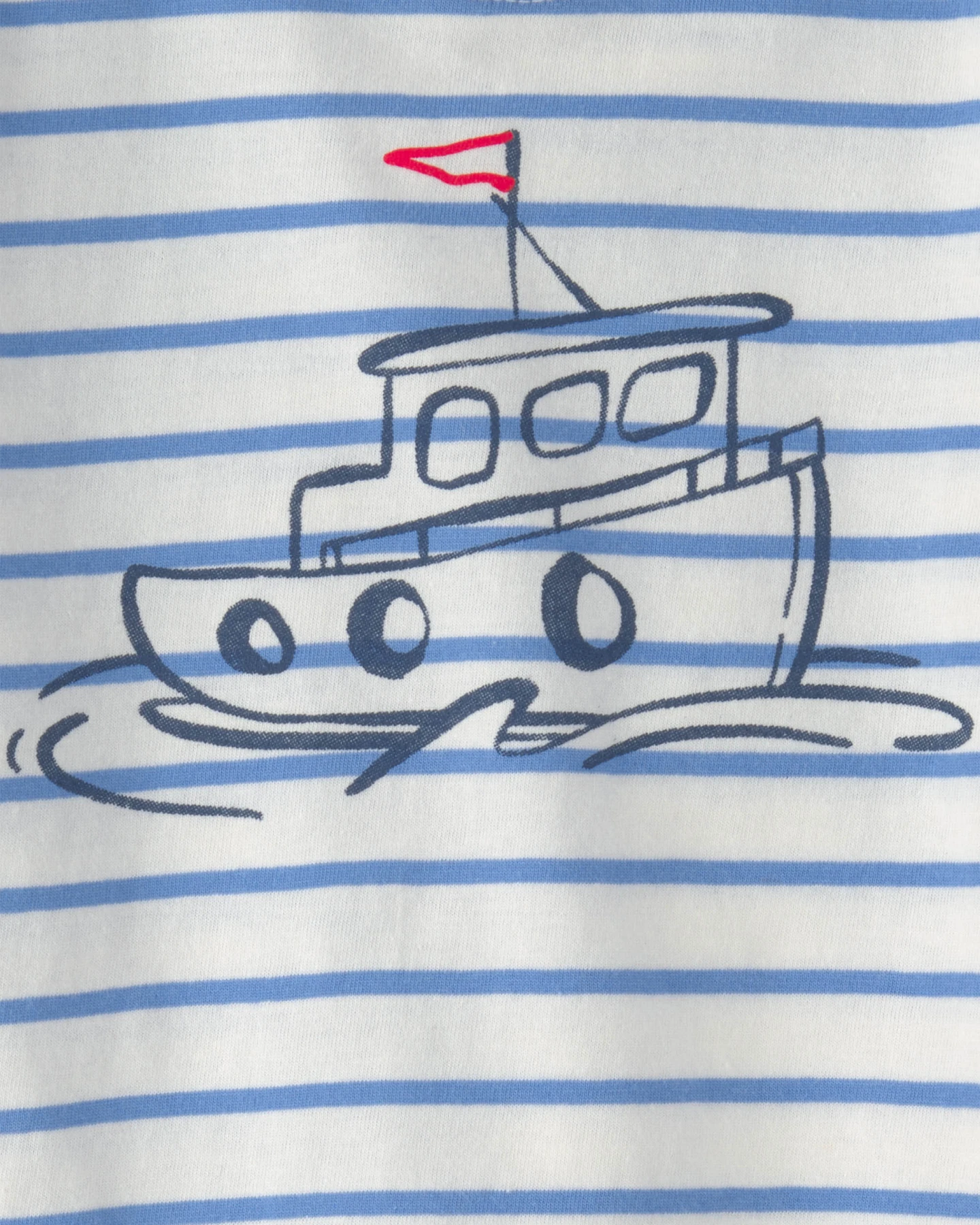  Baby Boy 3-Piece Nautical Short-Sleeve Tops & Short Set - Blue Gallery