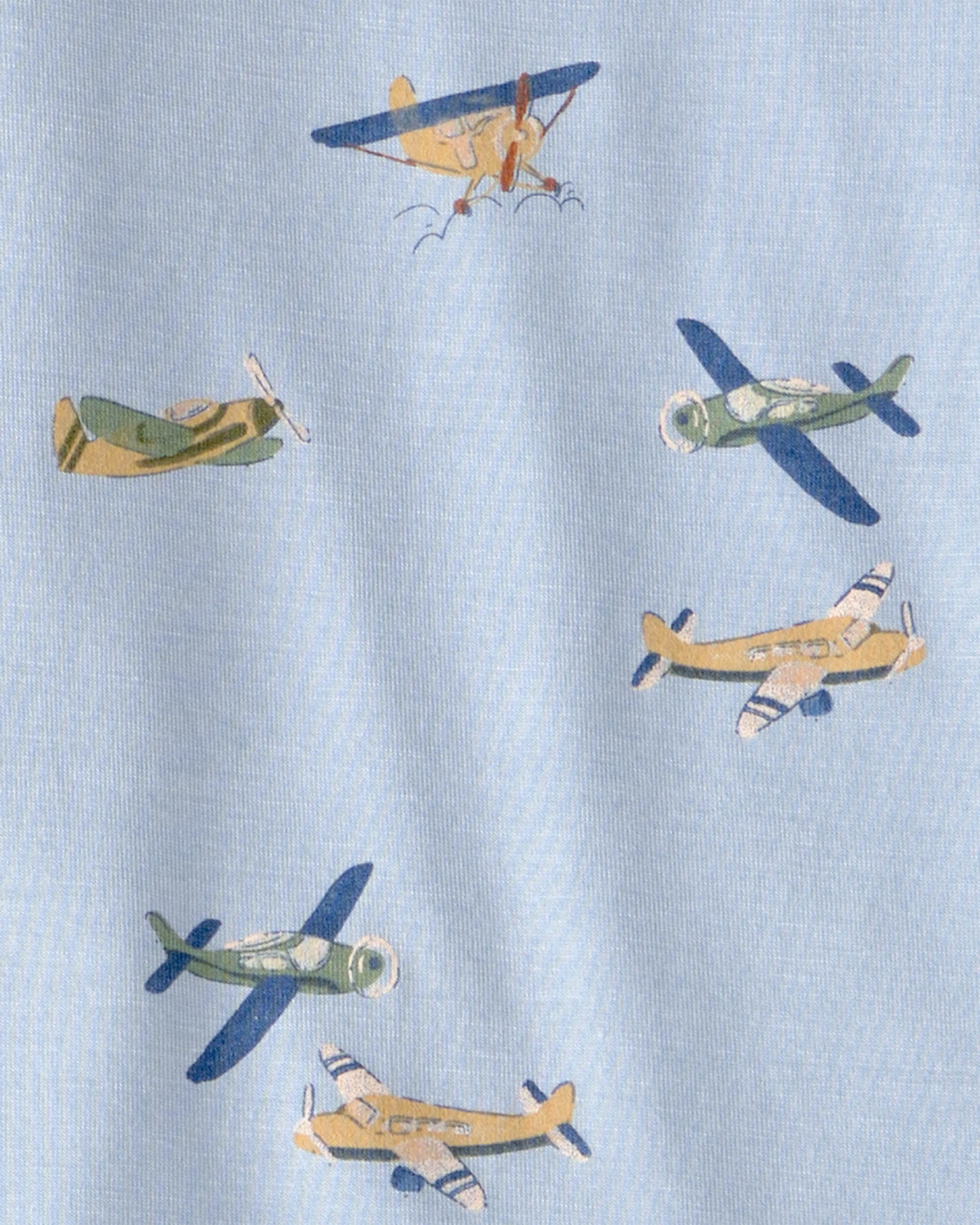  Toddler Boy Plane PurelySoft 2-Piece Pyjama Set - Blue Gallery