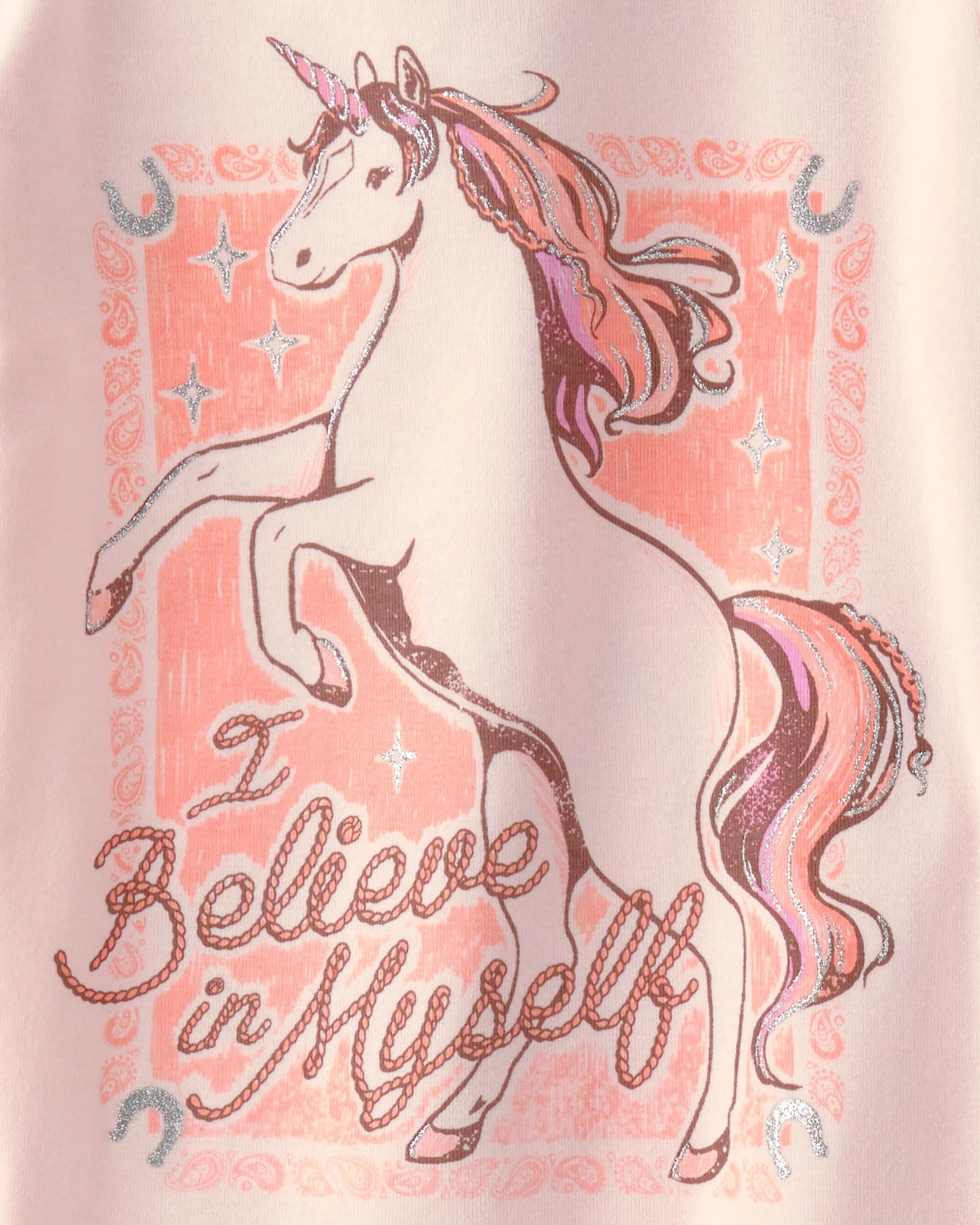  Girls Unicorn 100% Cotton Snug Fit 4-Piece Pyjama Set - Pink Gallery