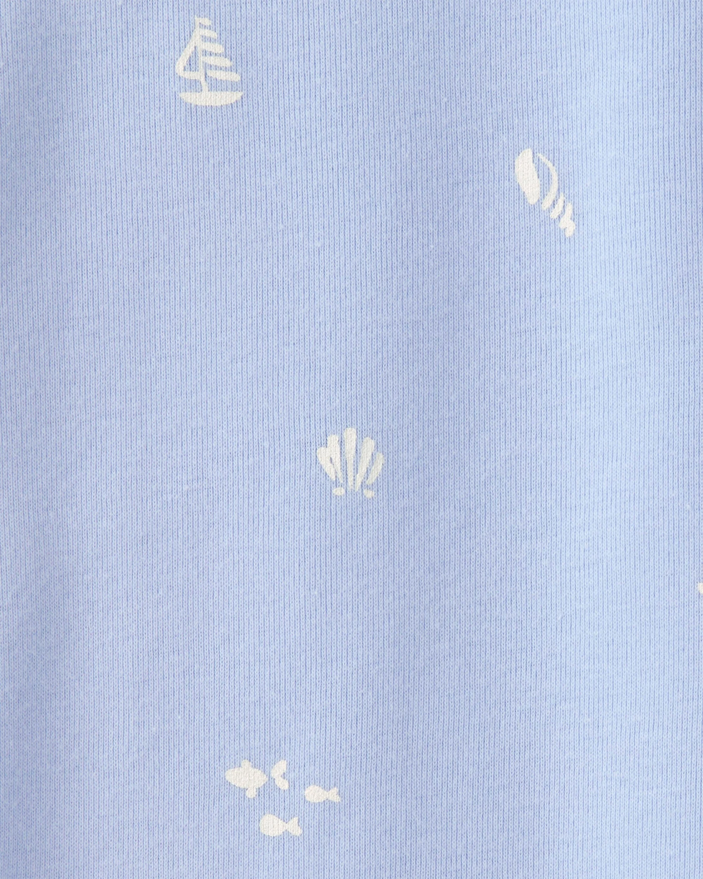  Girls Mermaid 100% Cotton Snug Fit 4-Piece Pyjama Set - Blue/Ivory Gallery