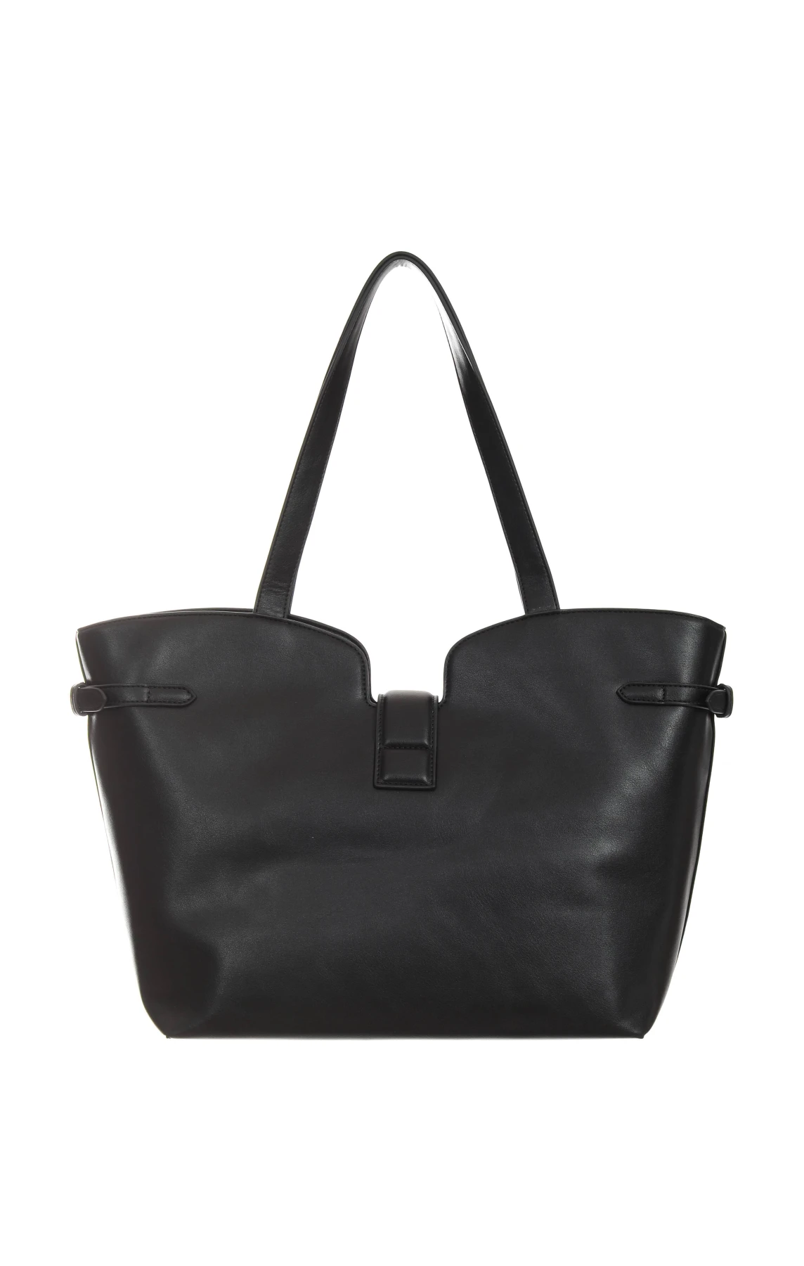 Leather Tote Bag with Serpent Gold Hardware Gallery