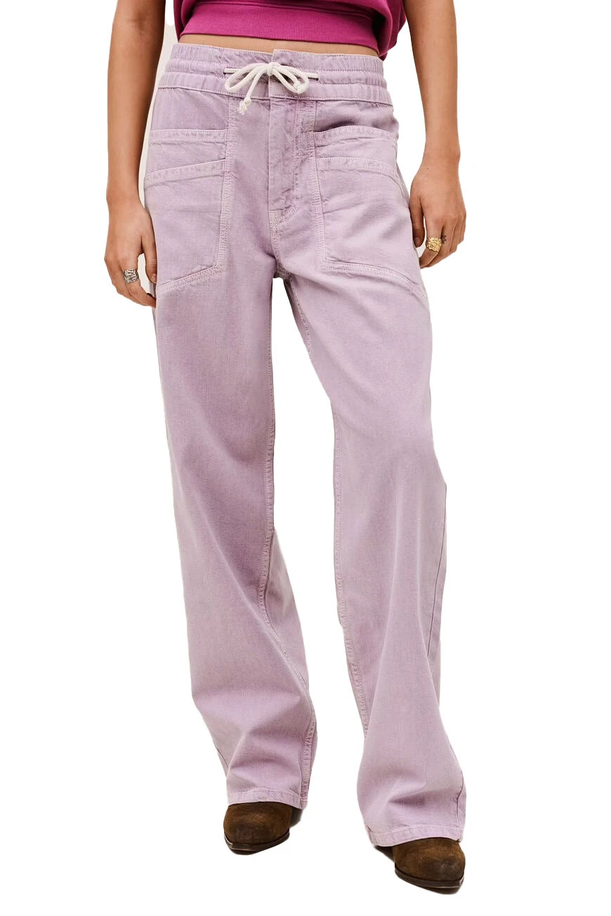 High Waist Wide Leg Trousers with Front Pockets Gallery