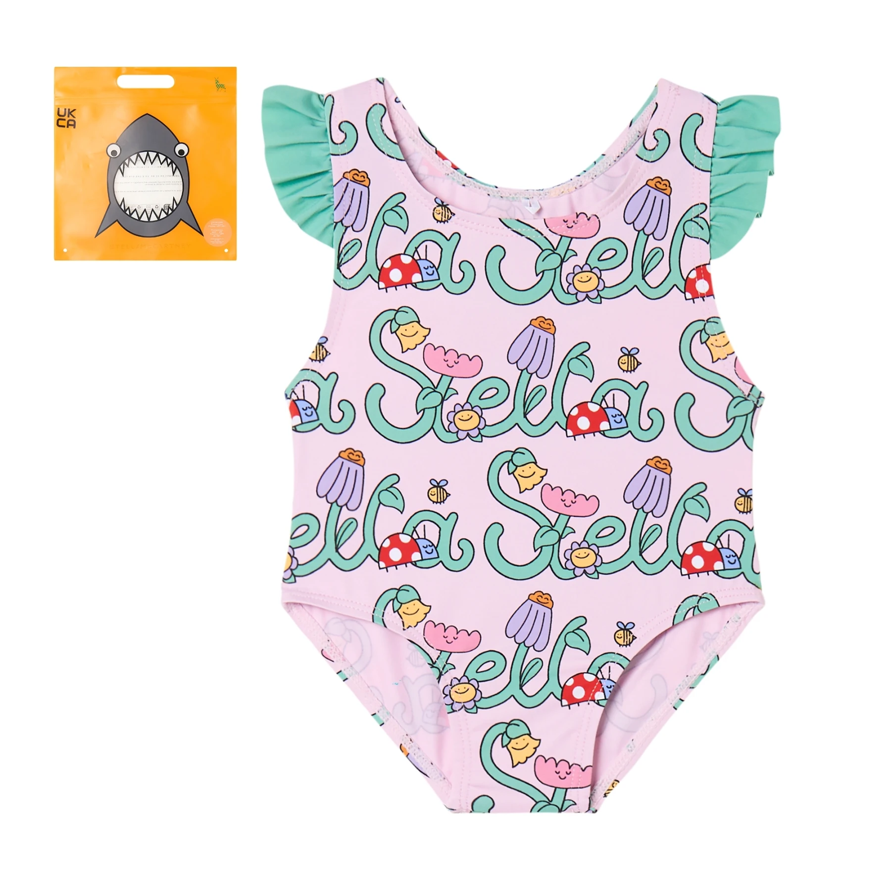 One-Piece Swimsuit with "Stella" Garden Graphic Gallery