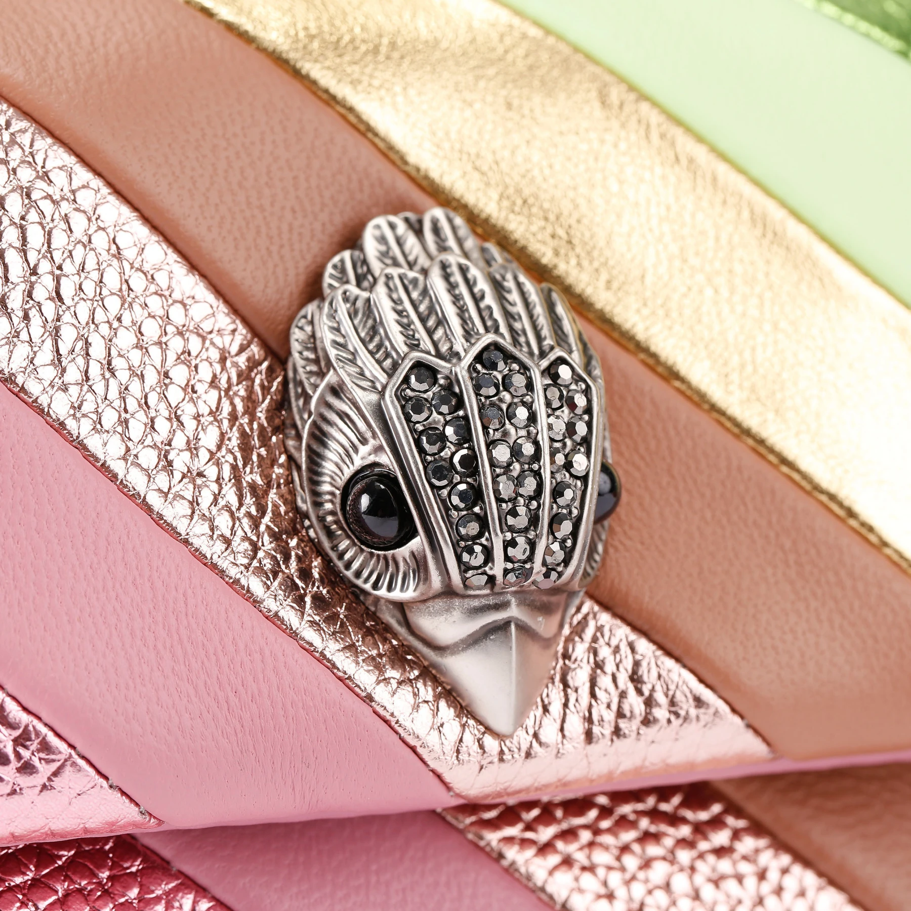 Mini Metallic Rainbow Quilted Leather Kensington Bag Gallery