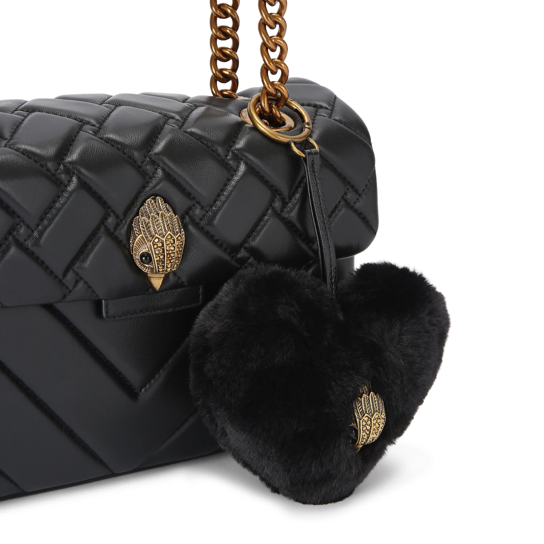 Black Heart Faux Fur Charm Gallery