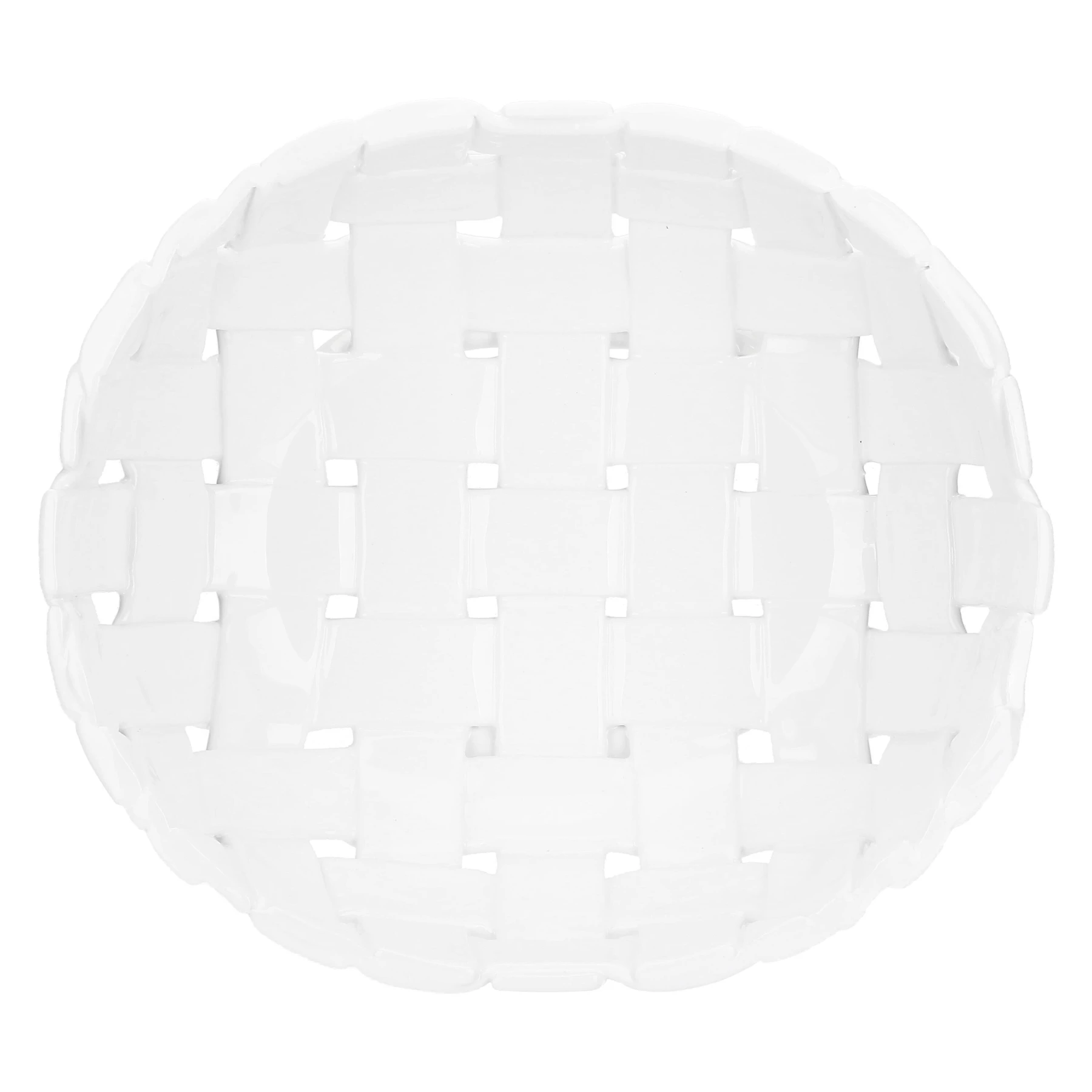 White Round Porcelain Fruit Bowl 27 x 24 x 11H cm Gallery