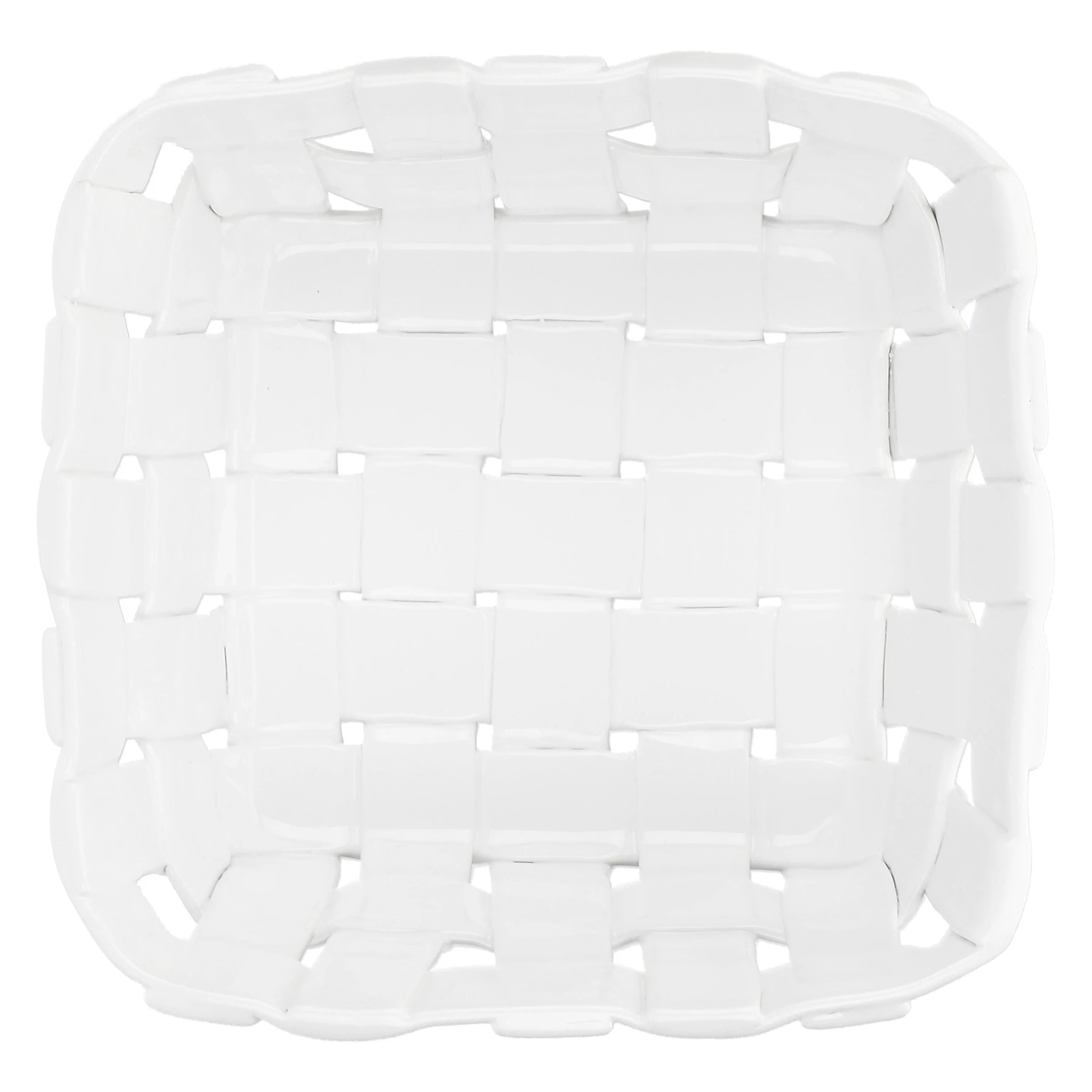 White Square Porcelain Fruit Bowl 24 x 24 x 10H cm Gallery