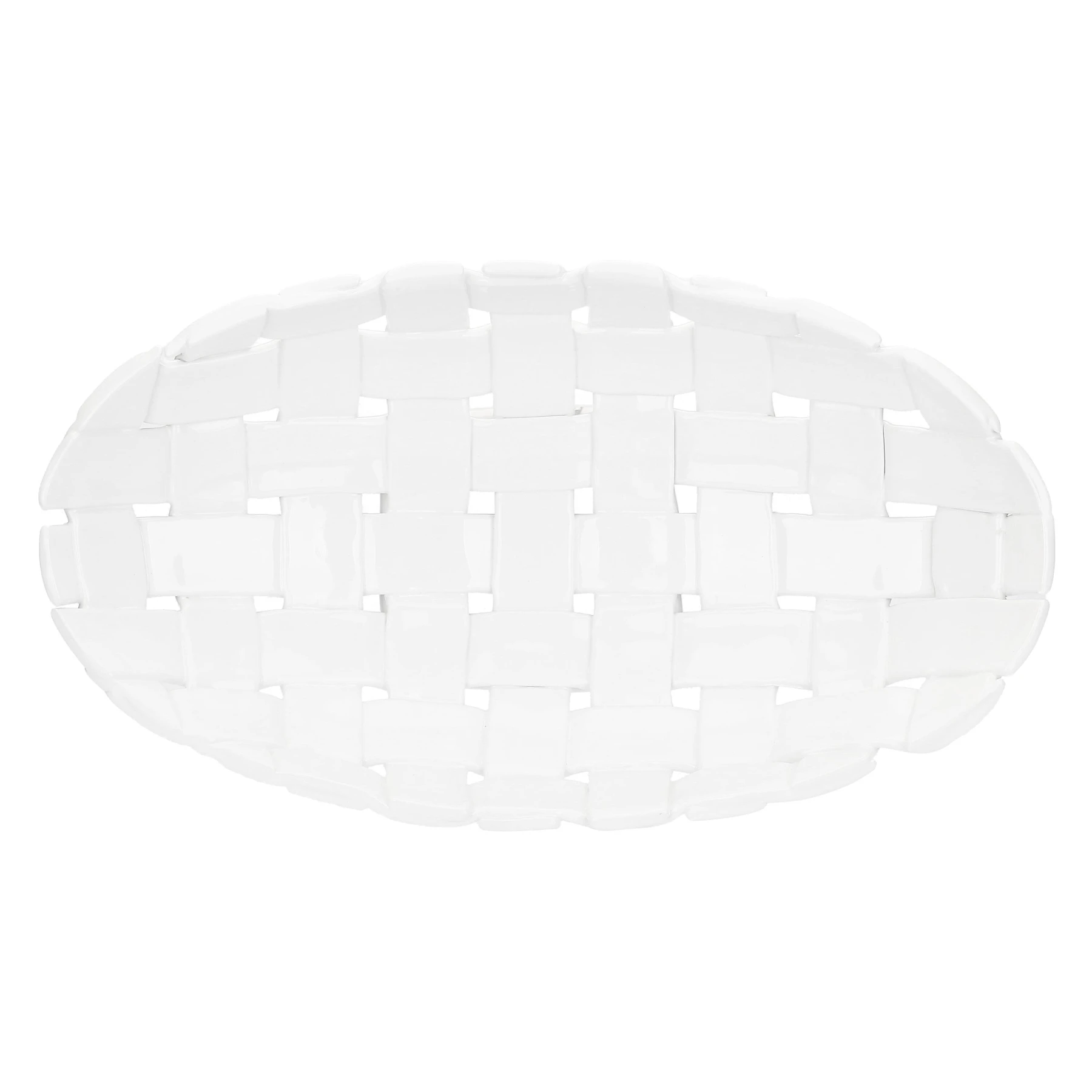 White Oval Porcelain Fruit Bowl 38 x 21 x 8.5H cm Gallery