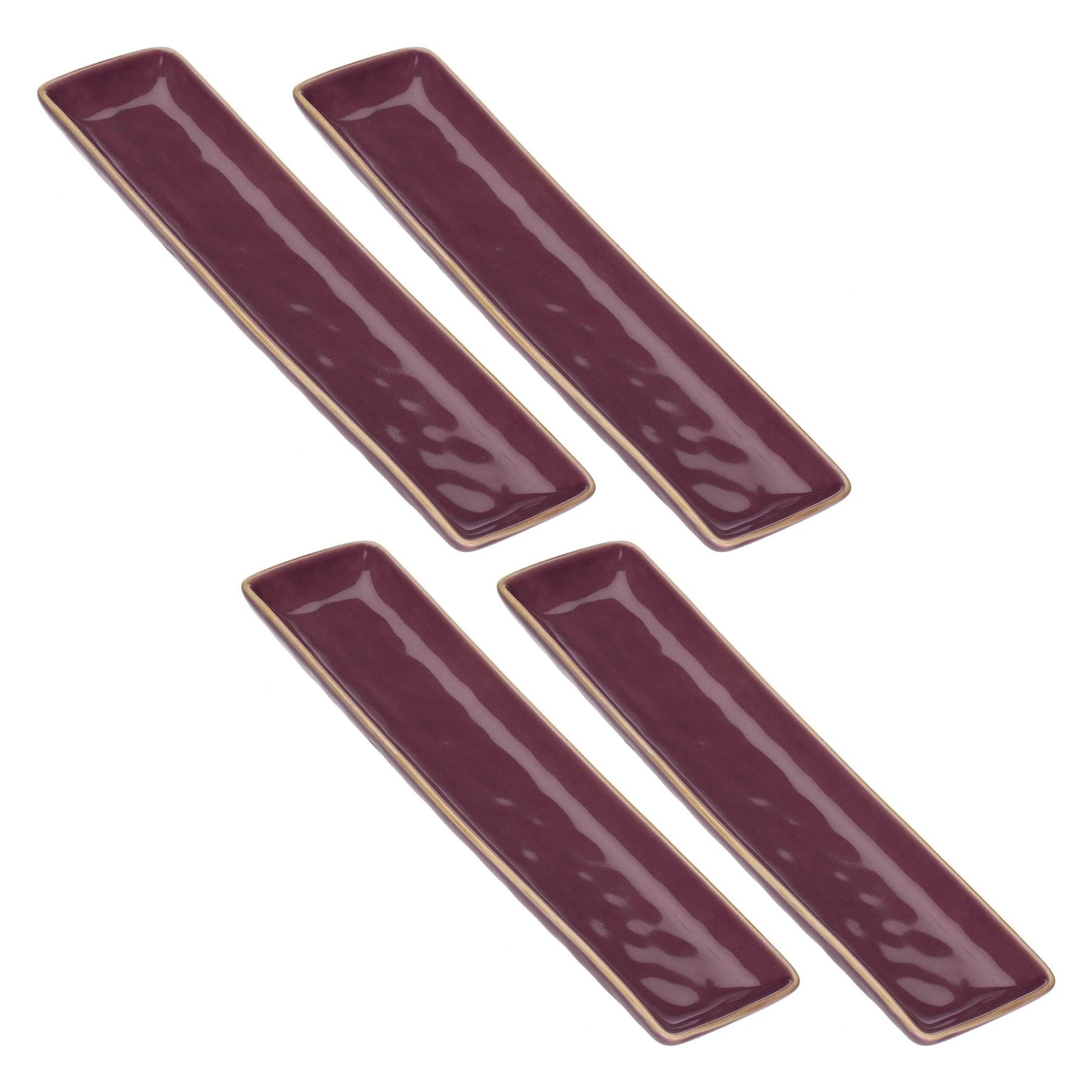 Concerto Mauve Rectangular Tray 32x8 Cm Gallery