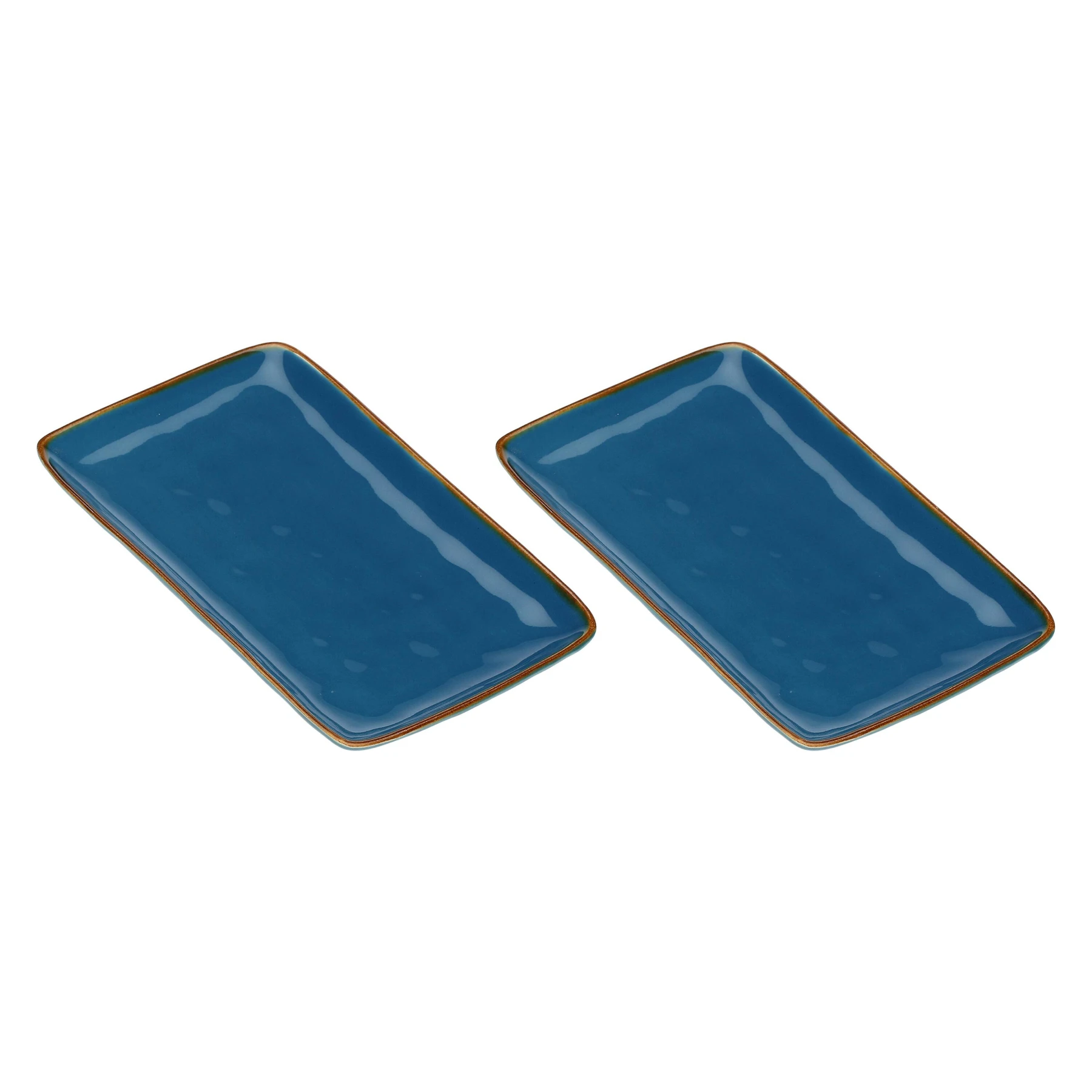 Blue Rectangular Trays, Concerto - Stoneware, 27x19 cm Gallery