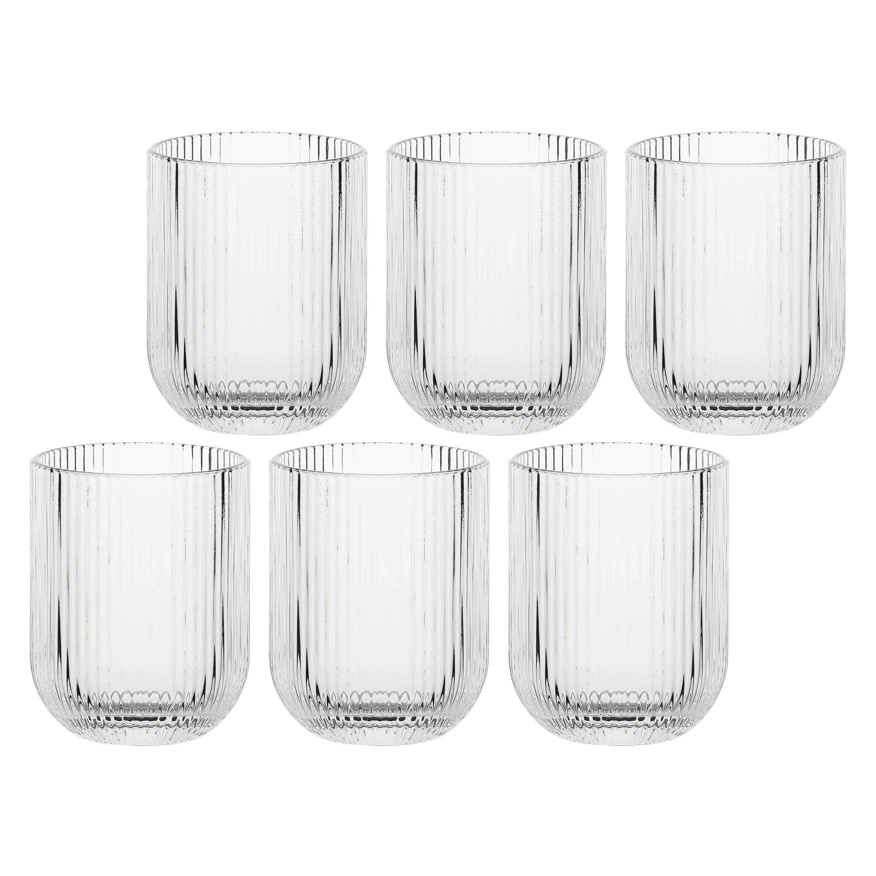 Clear Twisty Glass Tumbler 260ml Gallery
