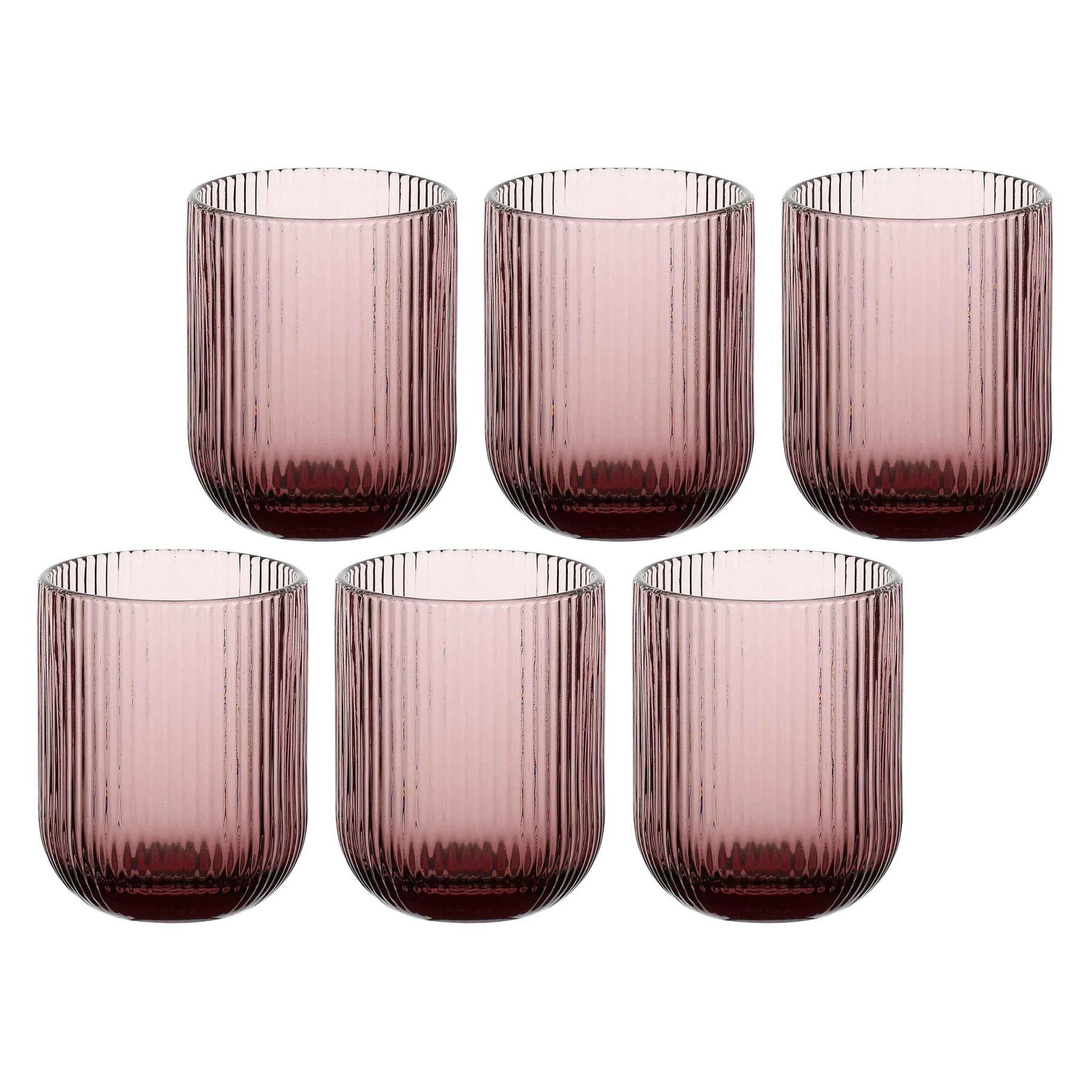 Purple Twisty Glass Tumbler 260ml Gallery