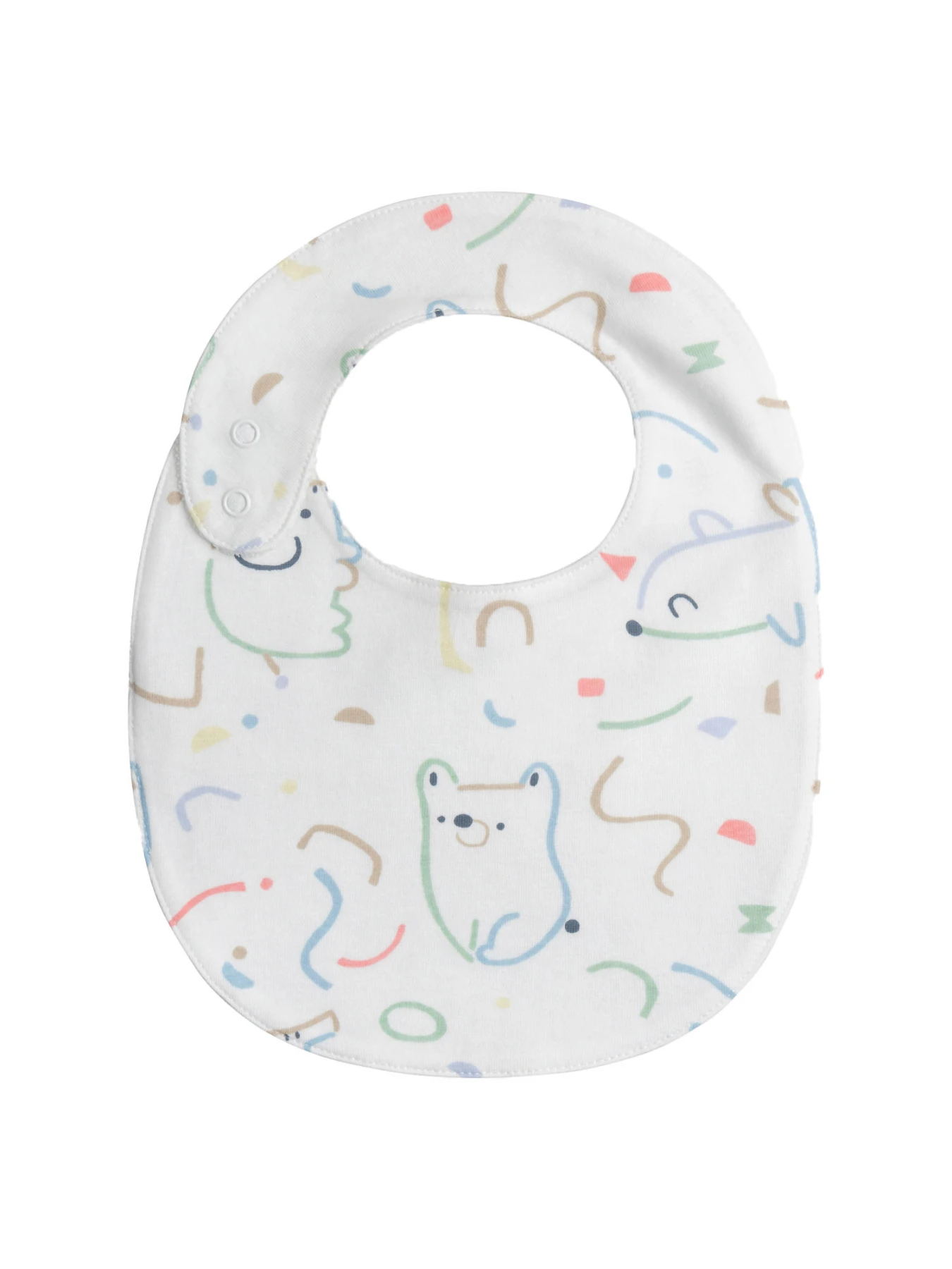 Set of 3 - Cotton Fancy Printed Bibs Gallery