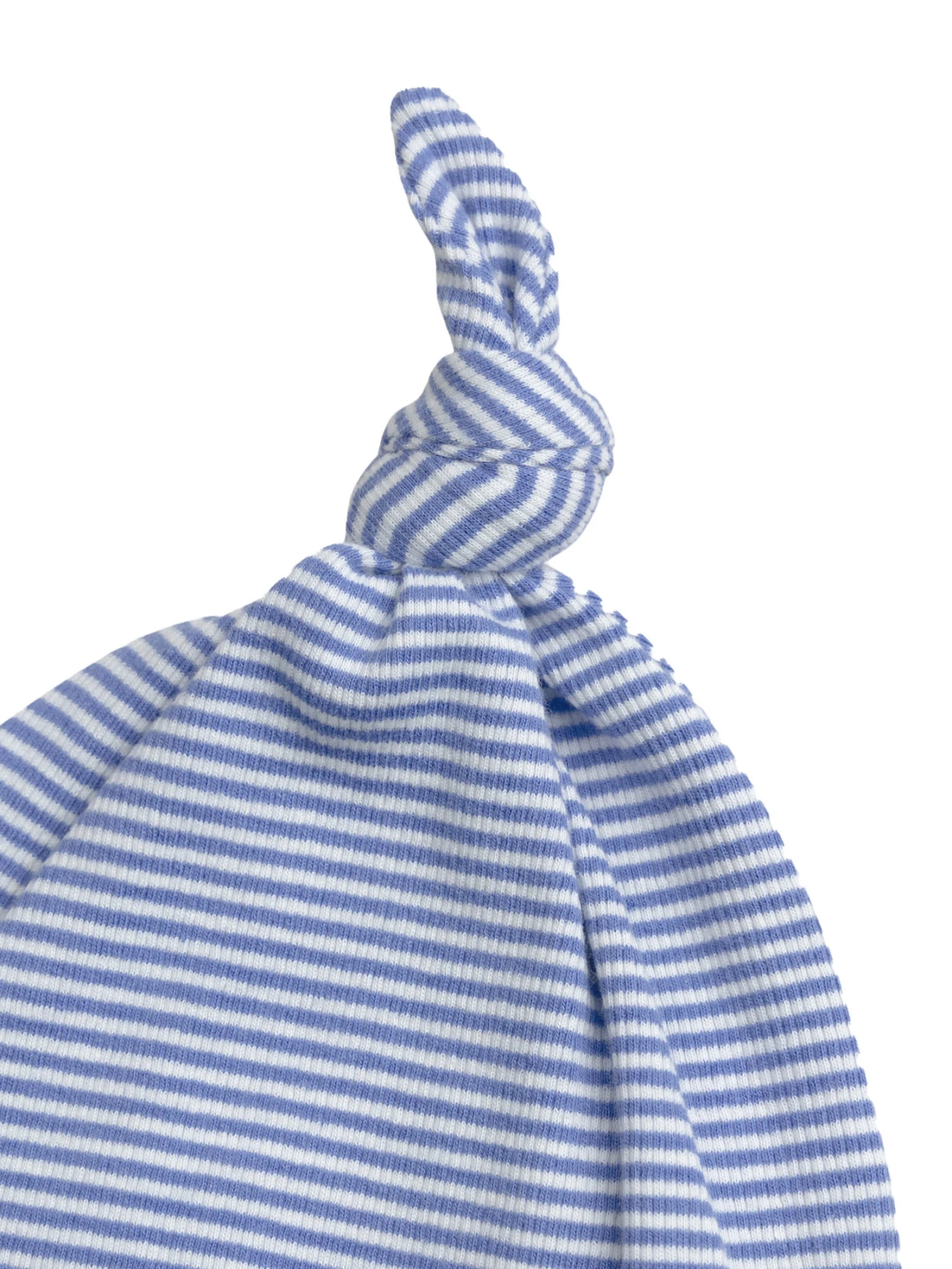 Blue Striped Newborn Cotton Hat Gallery