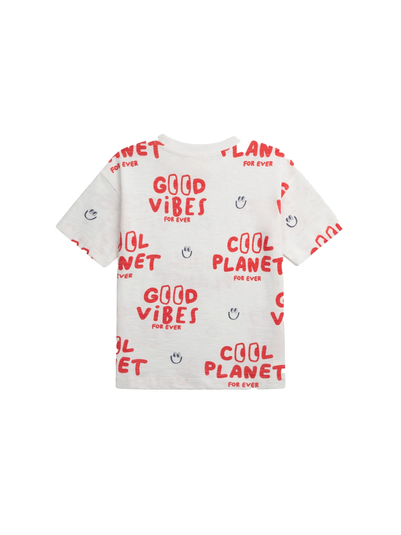 Ecru Short Sleeve T-Shirt for Boys Gallery